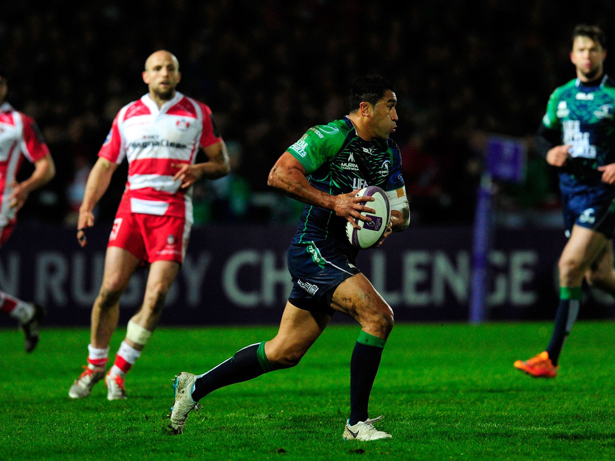 Muliaina played for Connacht against Gloucester on Friday night