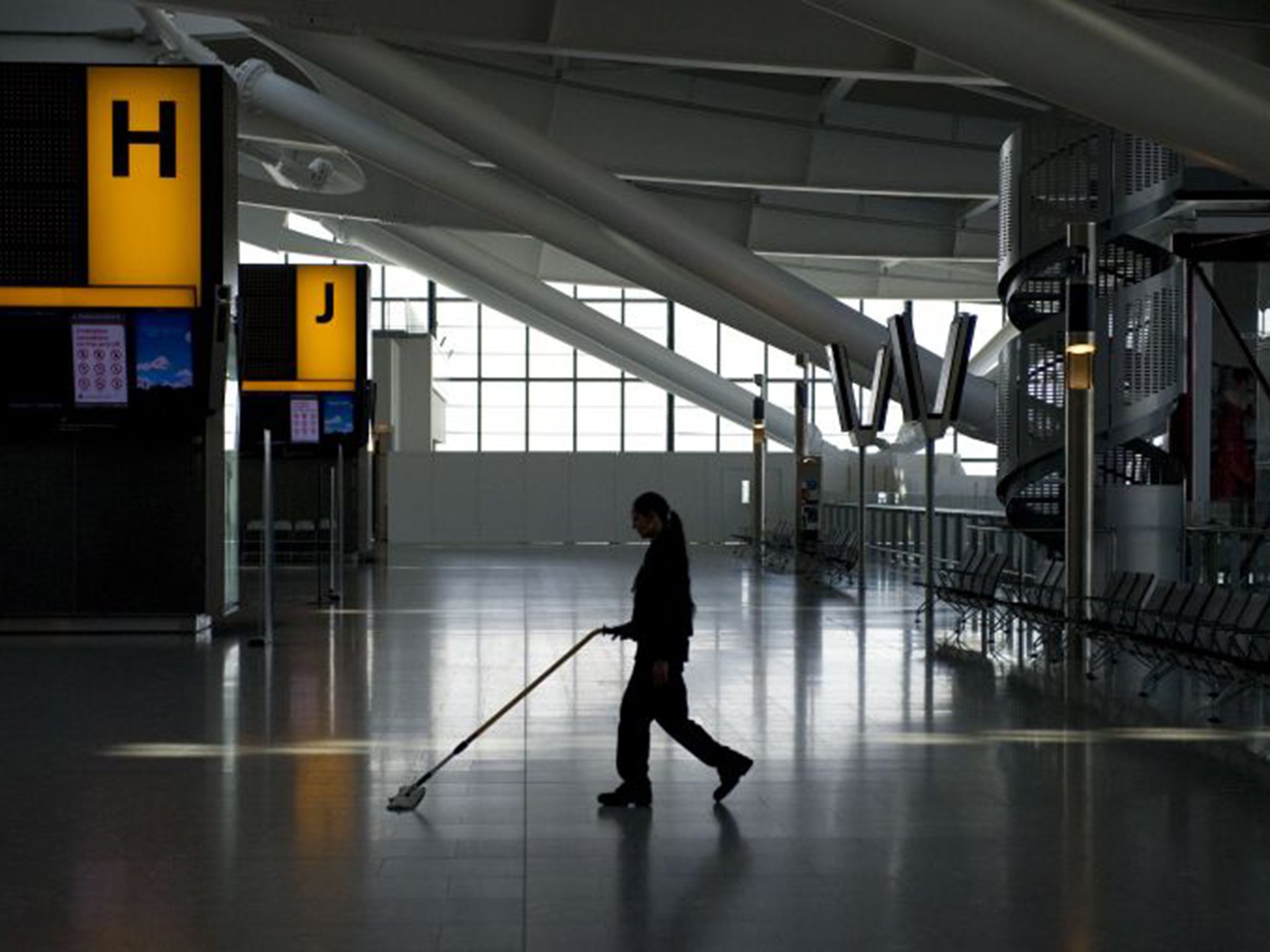 Low-paid staff like cleaners are often on zero-hours contracts