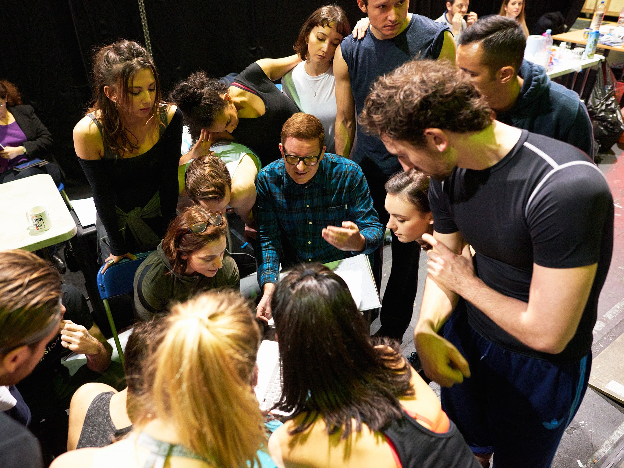 Matthew Bourne, English choreographer, during the rehearsals for the 'The Car Man'