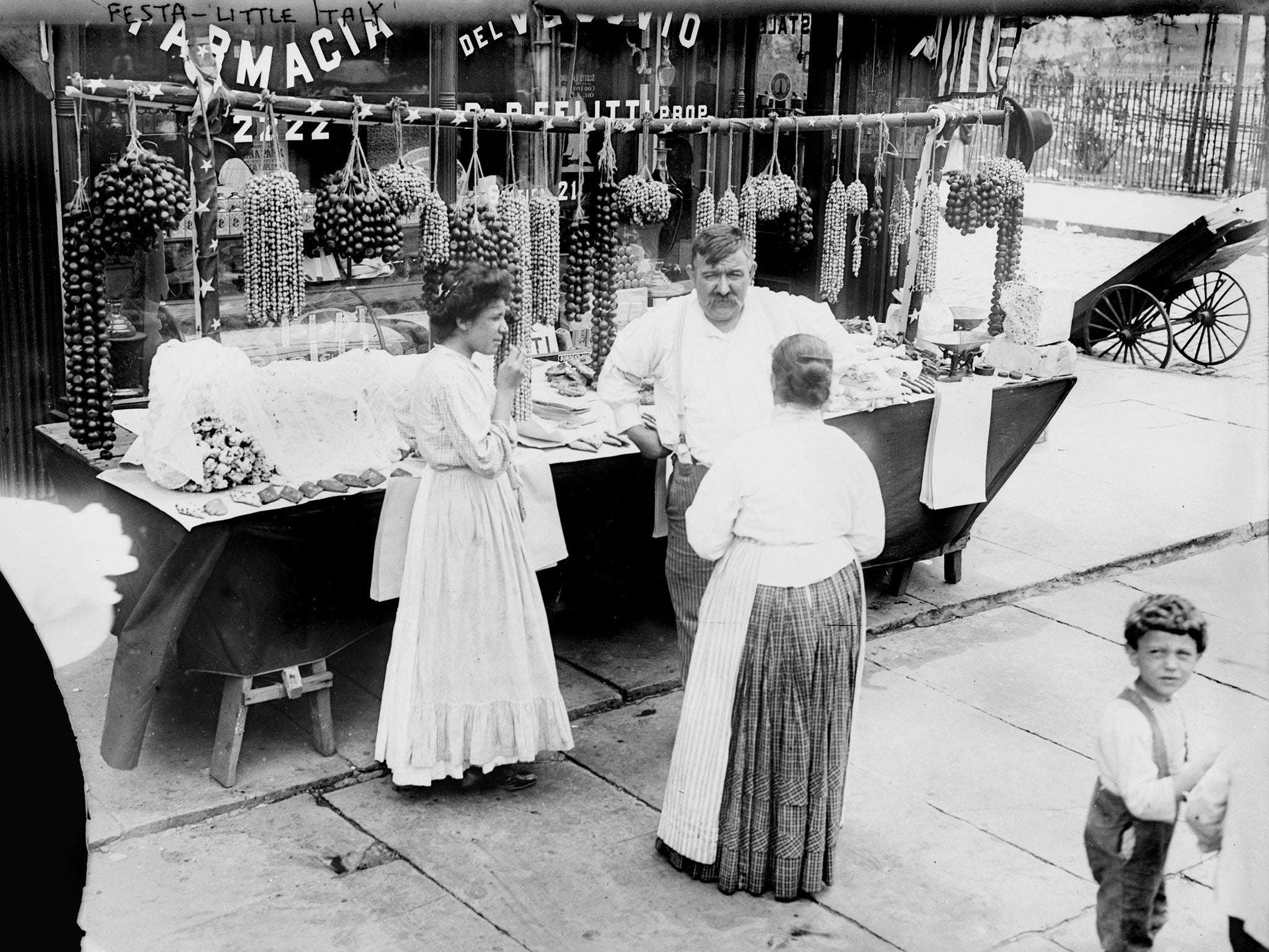 New York’s Little Italy, pictured here in about 1900, is now confined to a few blocks of restaurants and tourist shops