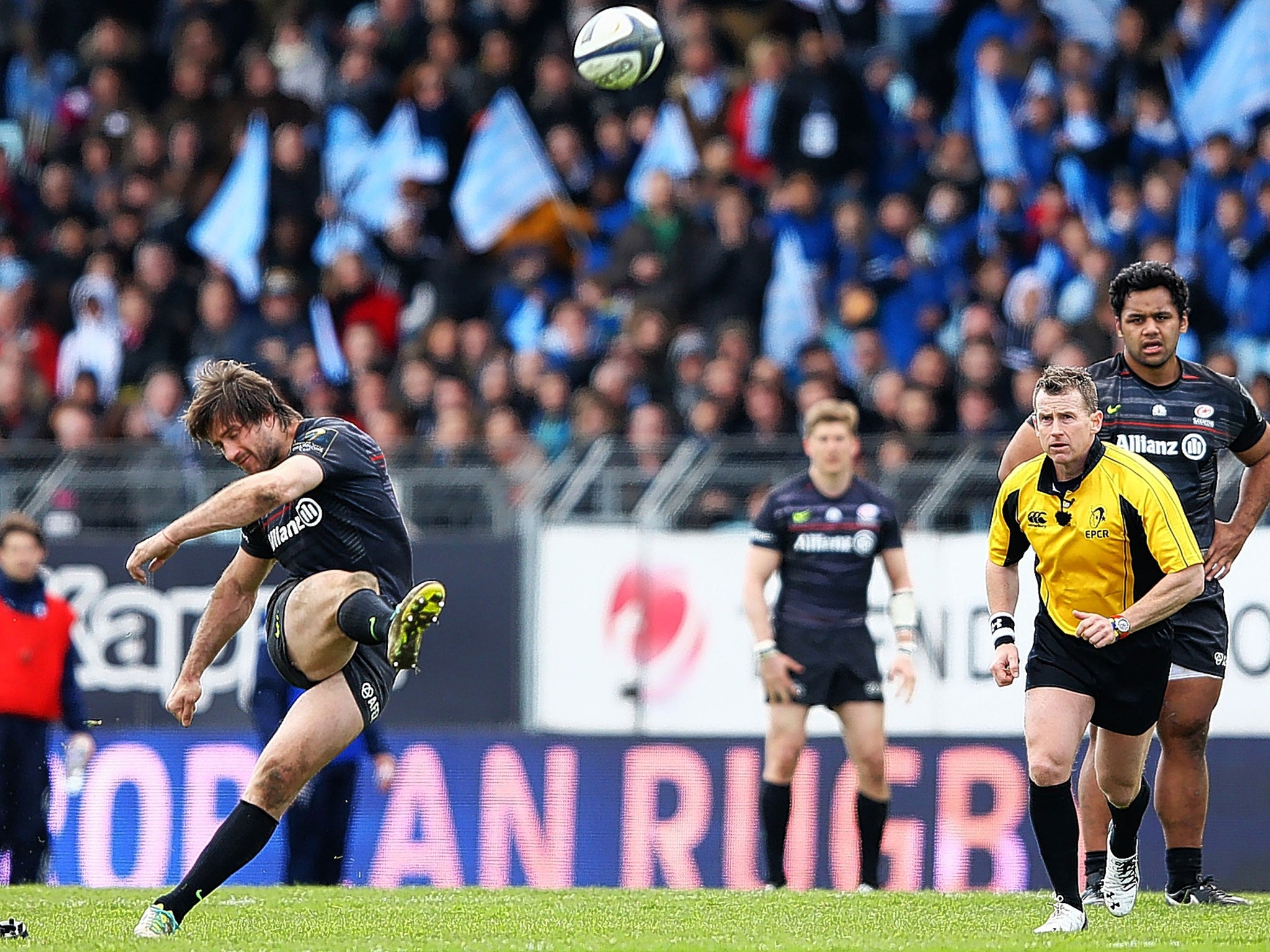 Marcelo Bosch kicks Saracens’ dramatic late penalty winner