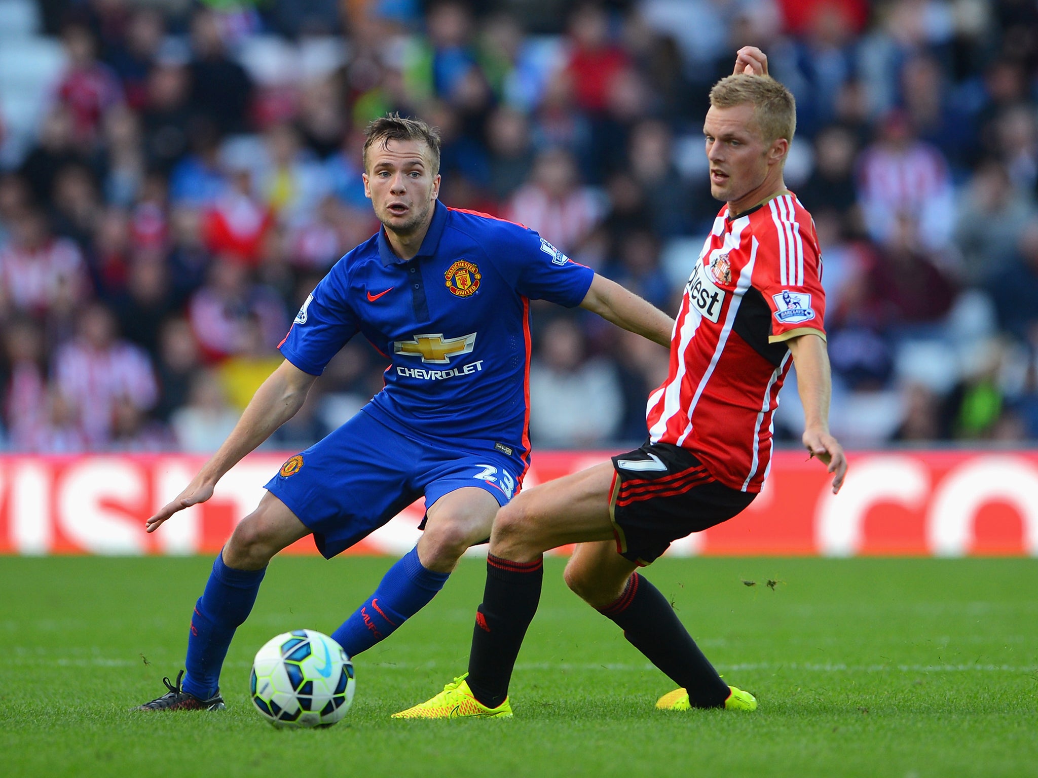 Tom Cleverley against Sunderland in August