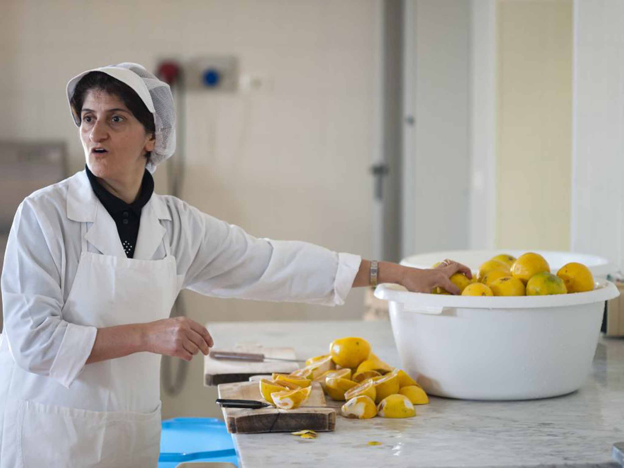 Not forbidden fruit: lemons are used in the San Giuliano estate kitchen in Sicily to produce spectacular marmalades