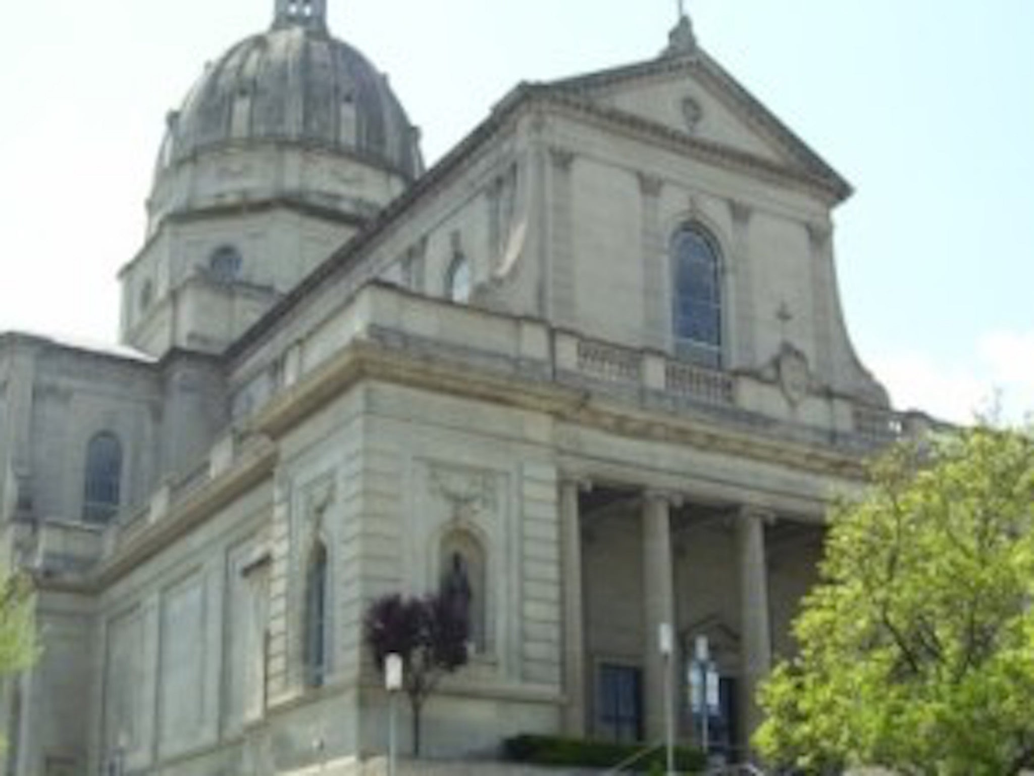 A member of the congregation at the Cathedral of the Blessed Sacrament in Altoona