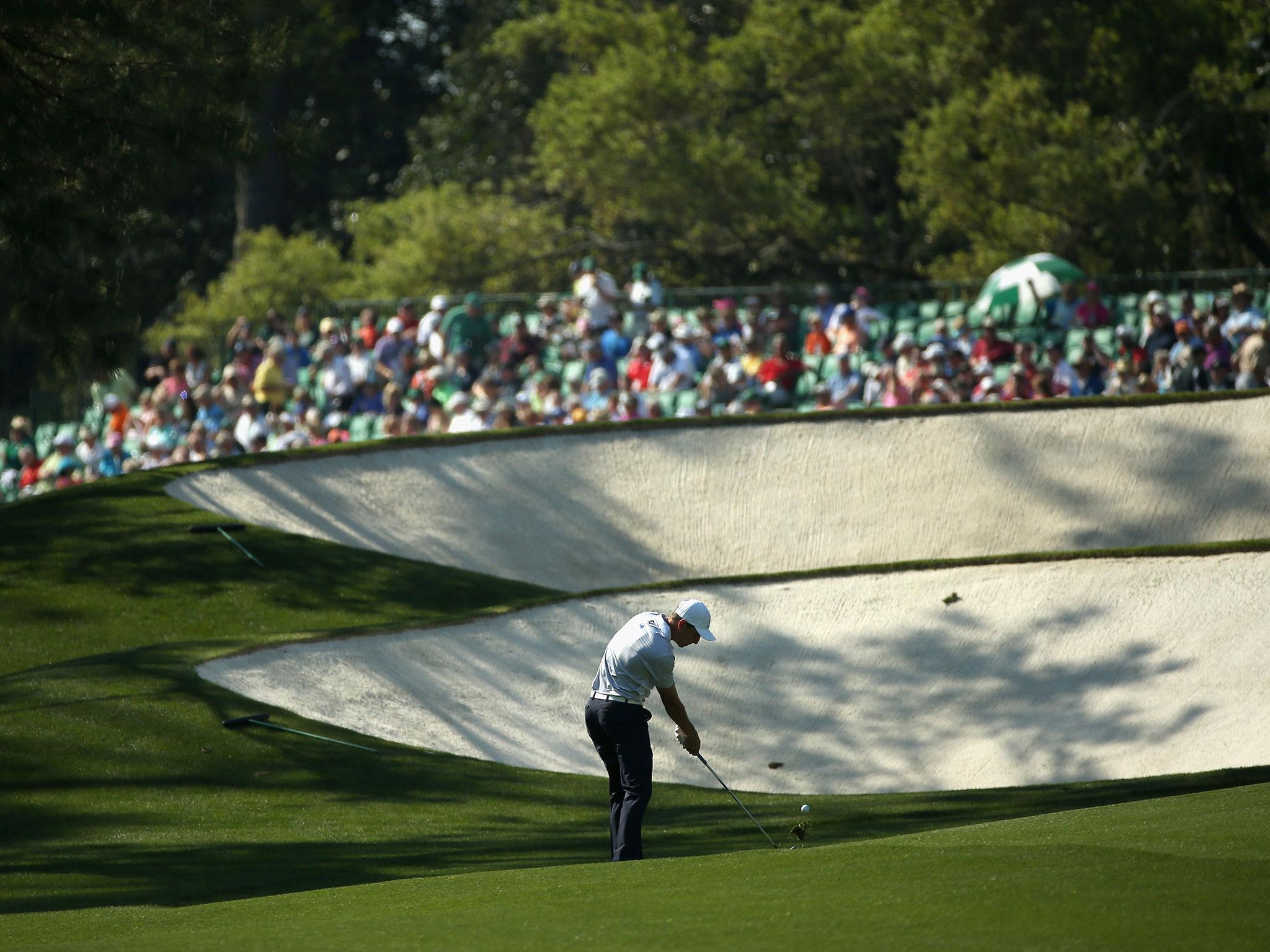 While a manicured course- the consistency of the bunker sand can change day-to-day