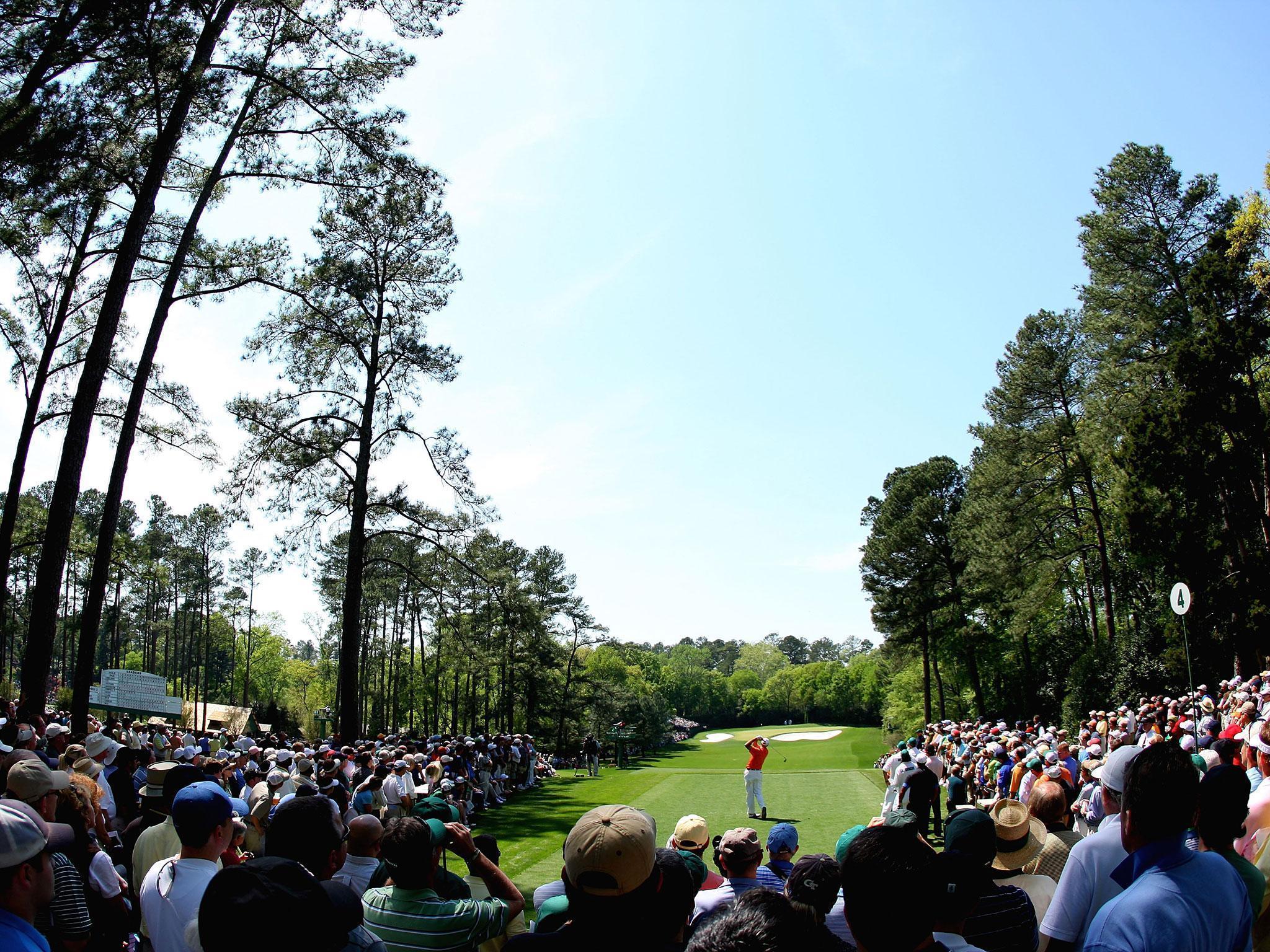 You know you're a pro when you practice landing a 240-yard shot on a glass-like green