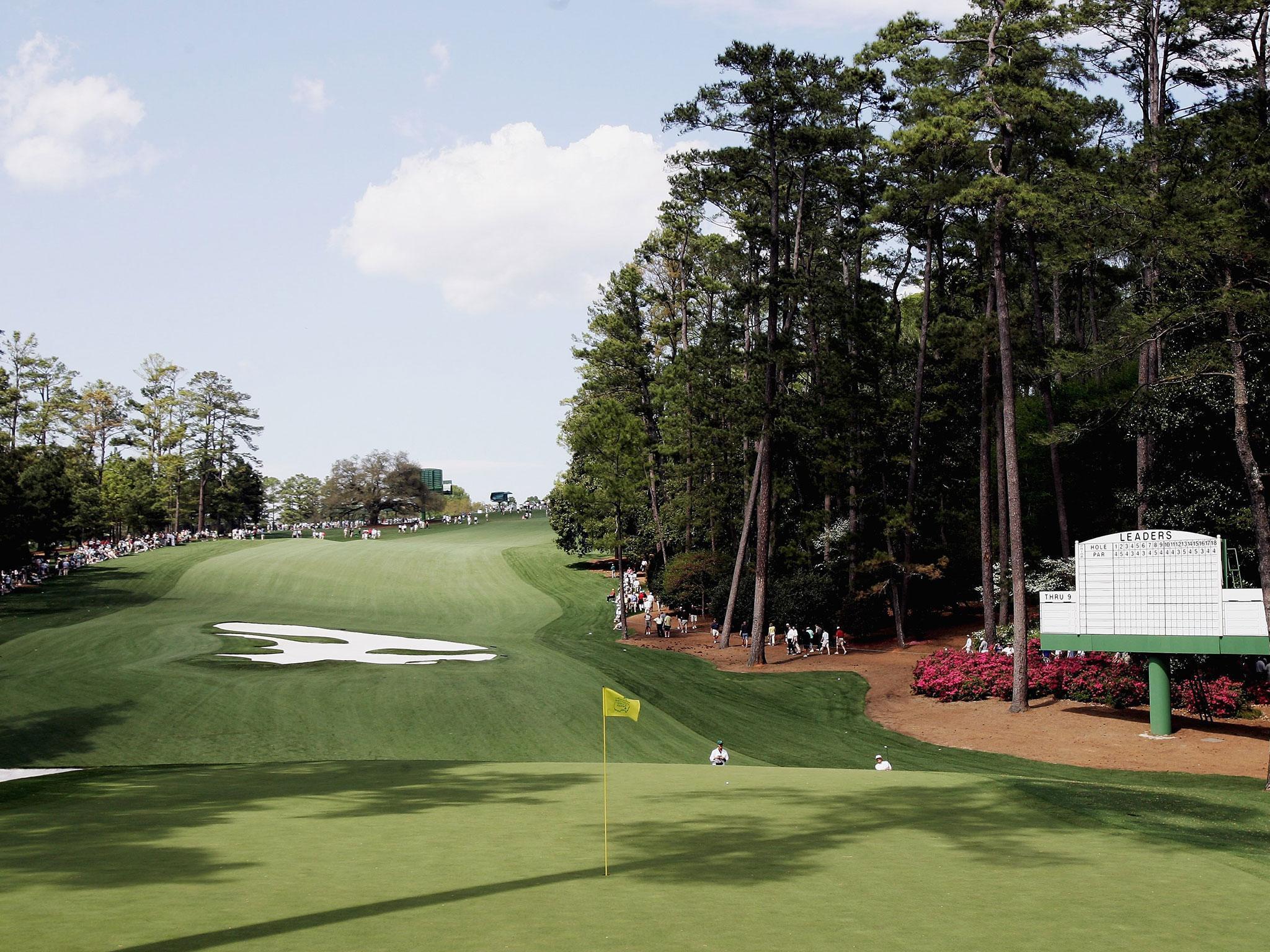 The gradient of the downhill fairway is truly dramatic