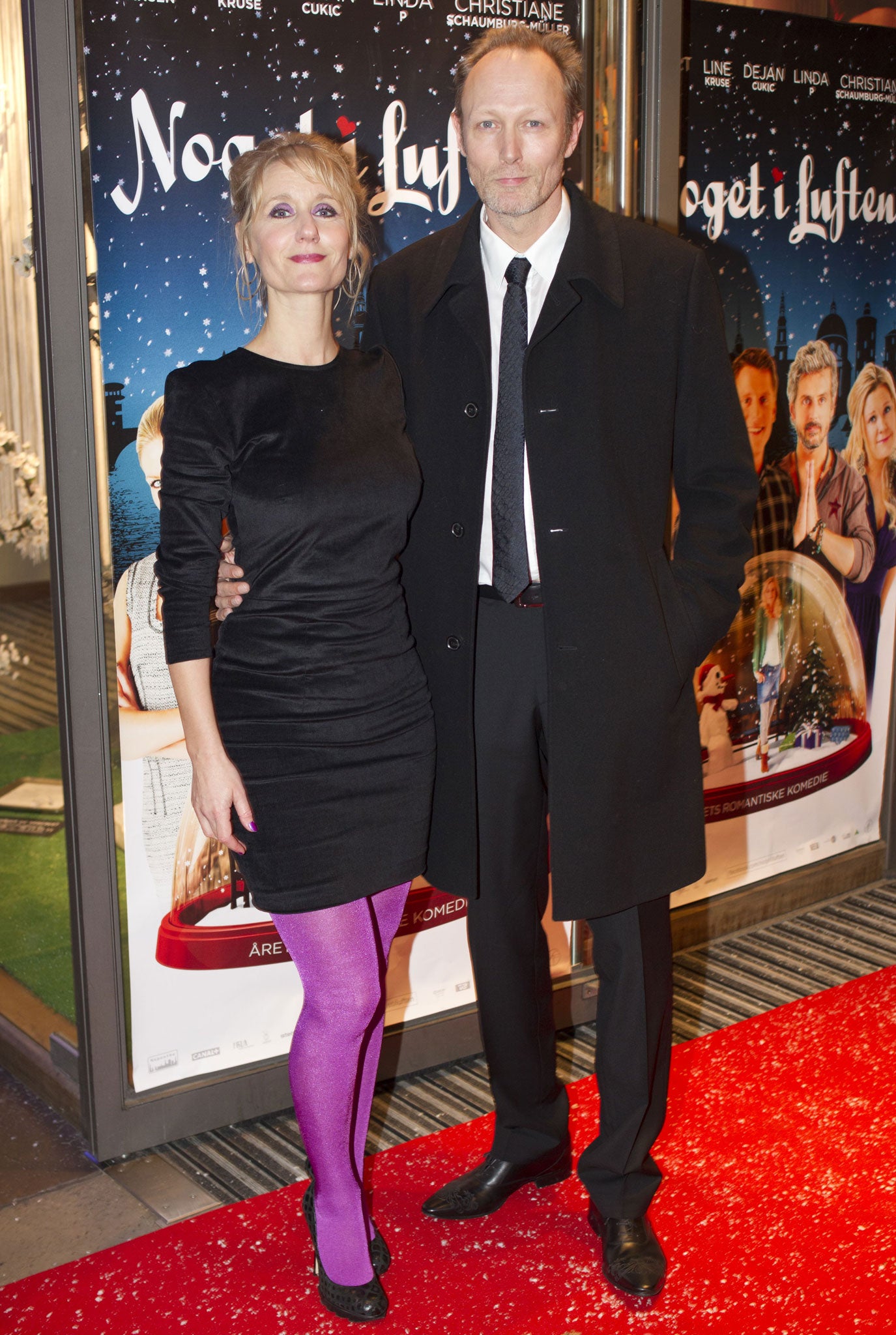 Mikkelsen with his wife Anette Stovelbaek at the premiere of 'Something In The Air' in Copenhagen in 2011 (Rex)