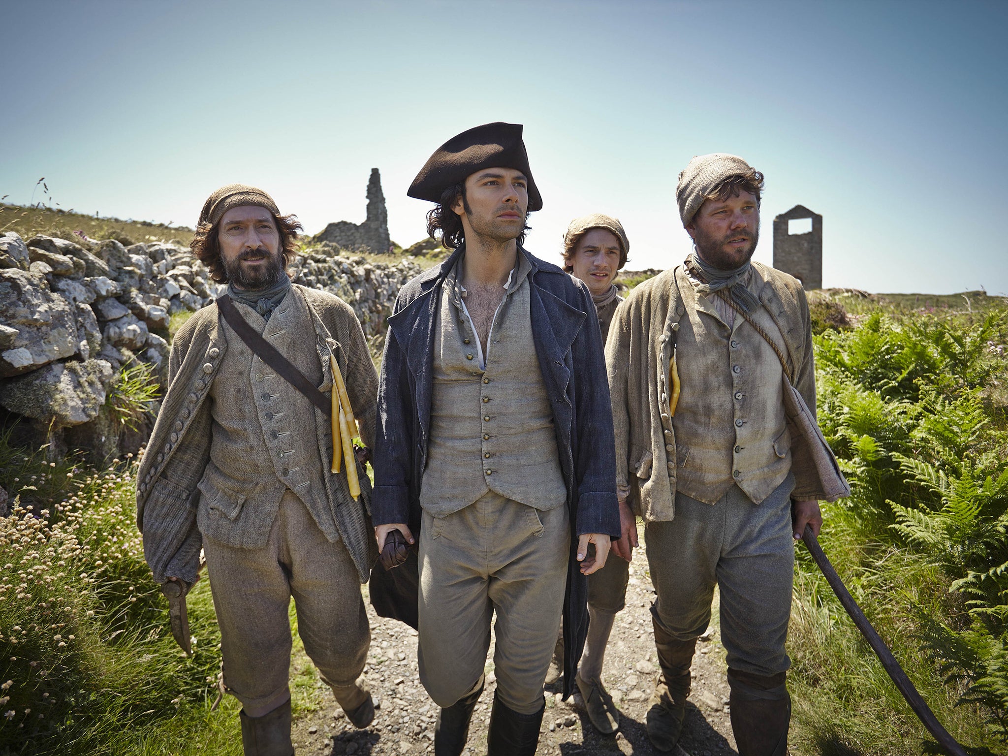 Ross Poldark (played by Aidan Turner) epitomises the risk-taking spirit of 18th-century mine owners