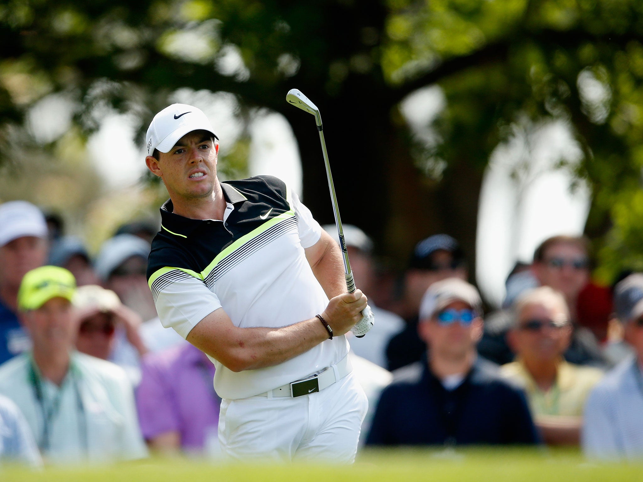 Rory McIlroy finished his first round on one-under-par