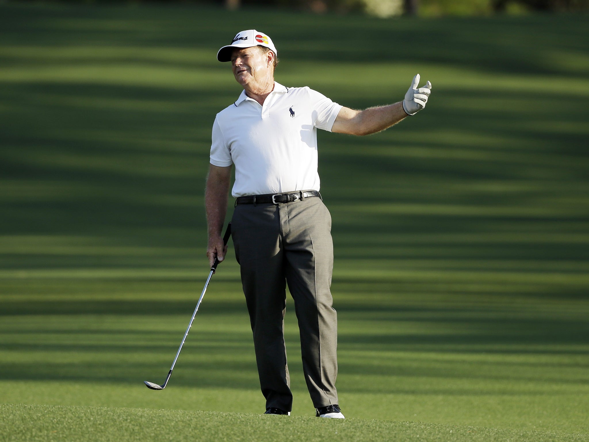 Twice winner Tom Watson produced a one-under-par 71