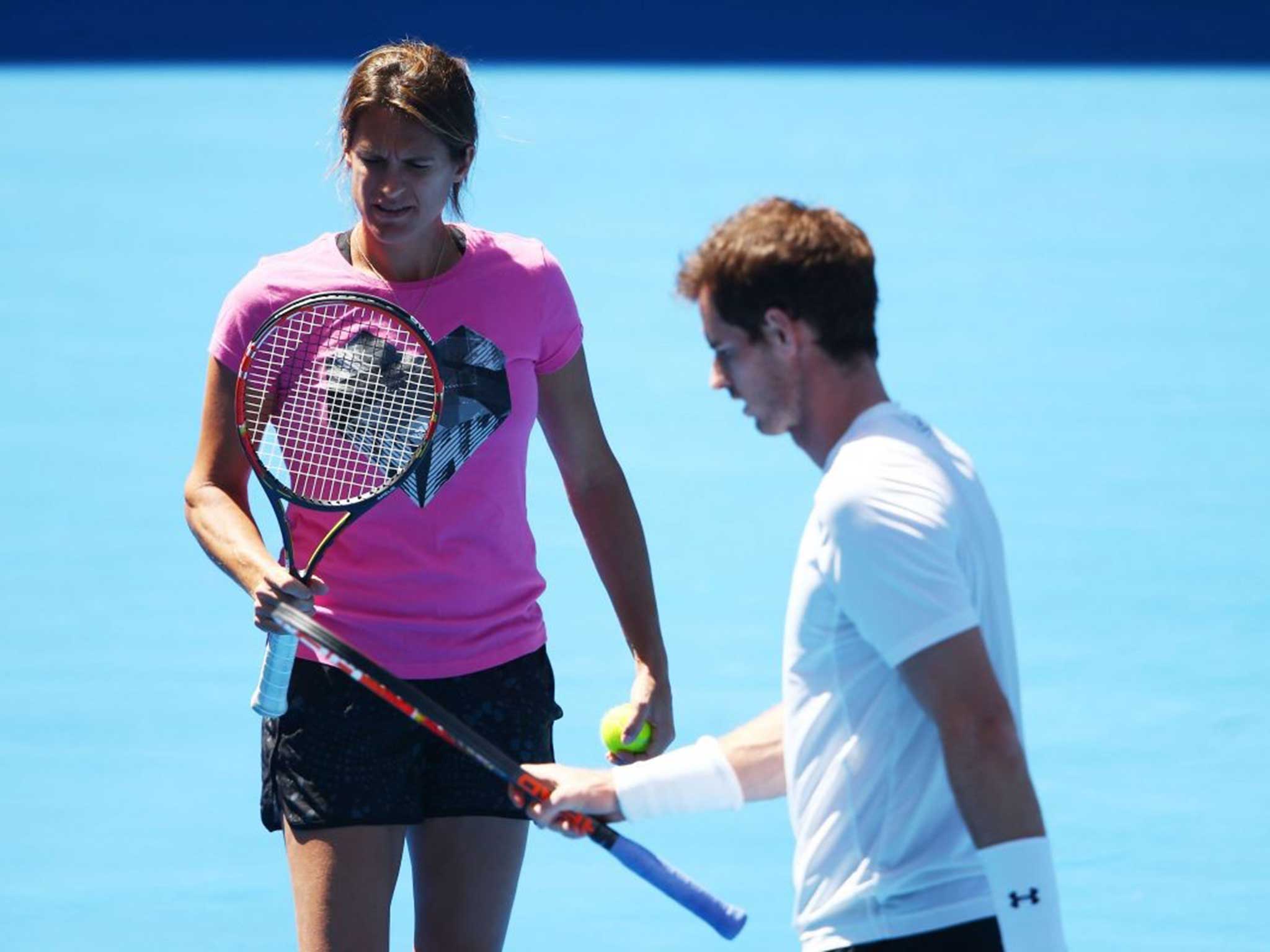 Andy Murray’s recent form has seemed dependent on the presence of his coach Amélie Mauresmo