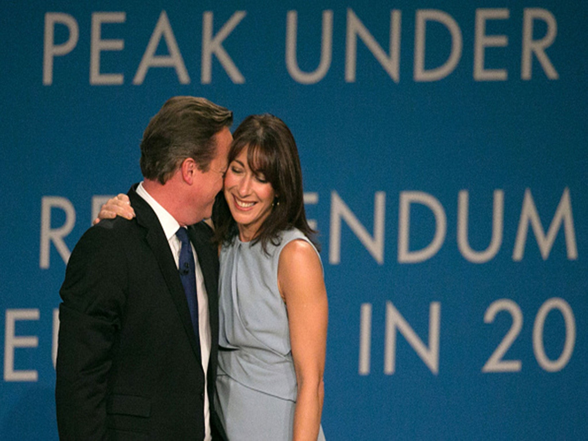 Samantha Cameron supports her Conservative husband