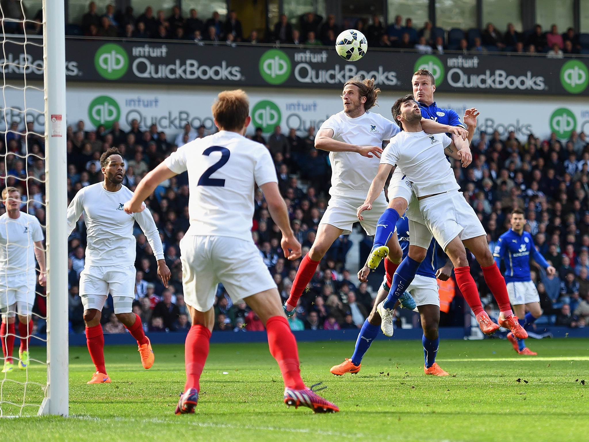 Robert Huth thought he had earned Leicester a point with an 80th-minute goal