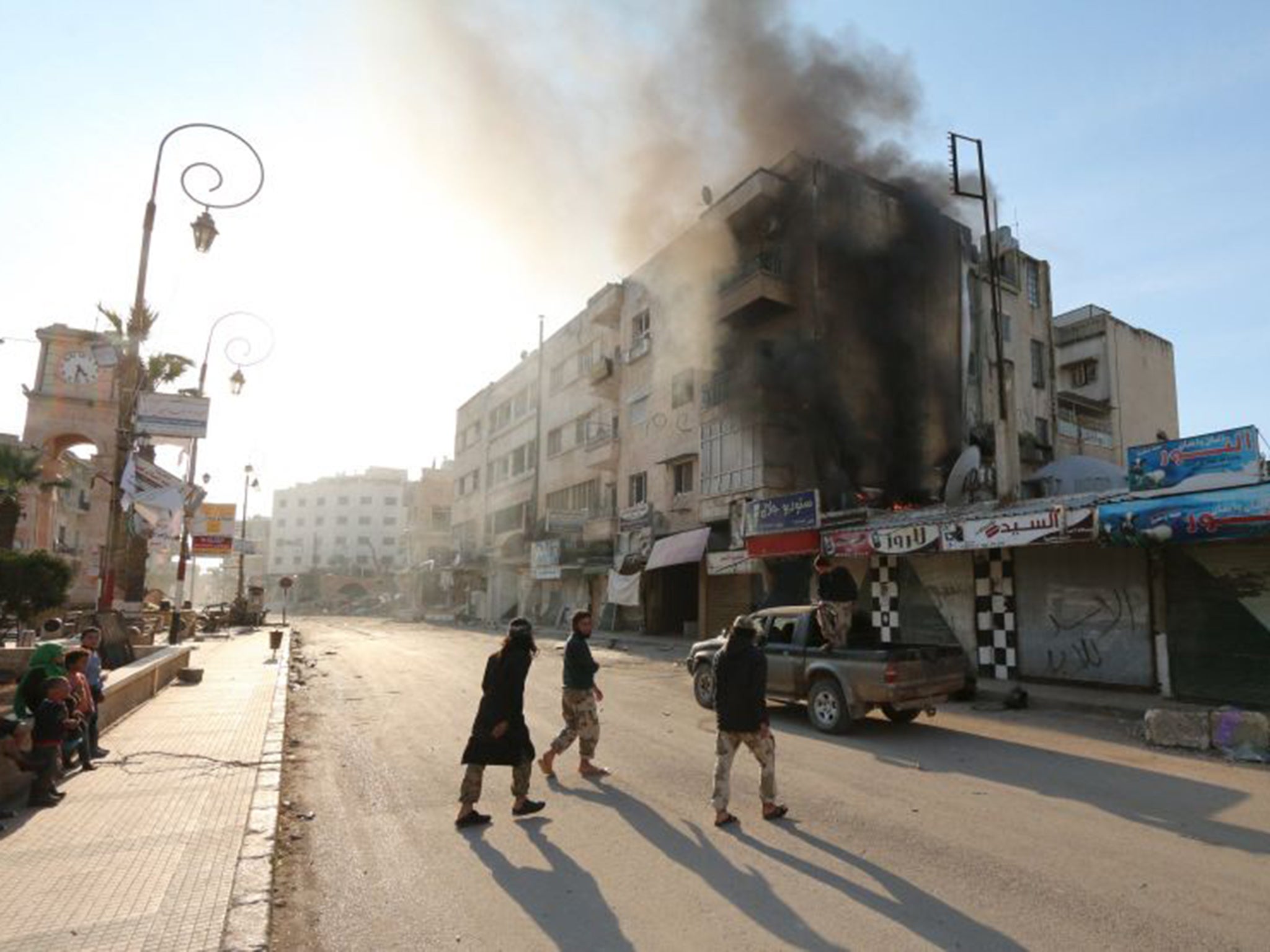 The provincial capital of Idlib, Syria, which fell to al-Qaeda affiliate Jabhat al-Nusra last week