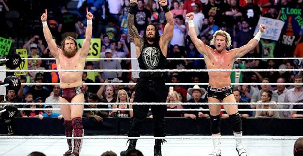 Daniel Bryan, Roman Reigns and Dolph Ziggler