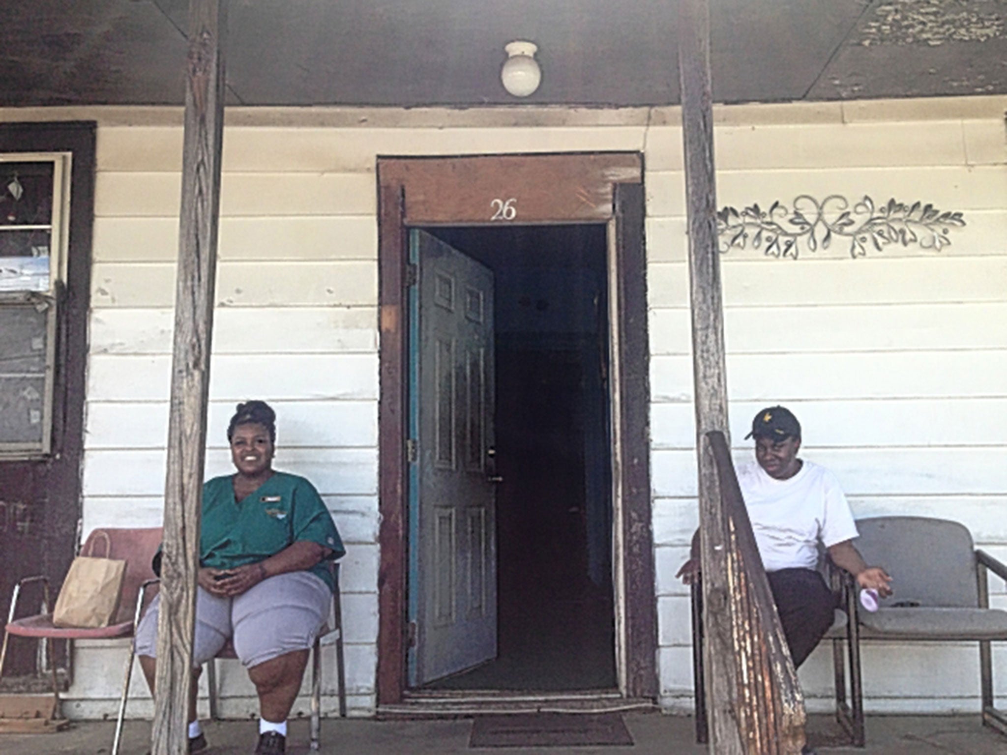 Cynthia Hayward at her mother’s home in Old Savannah