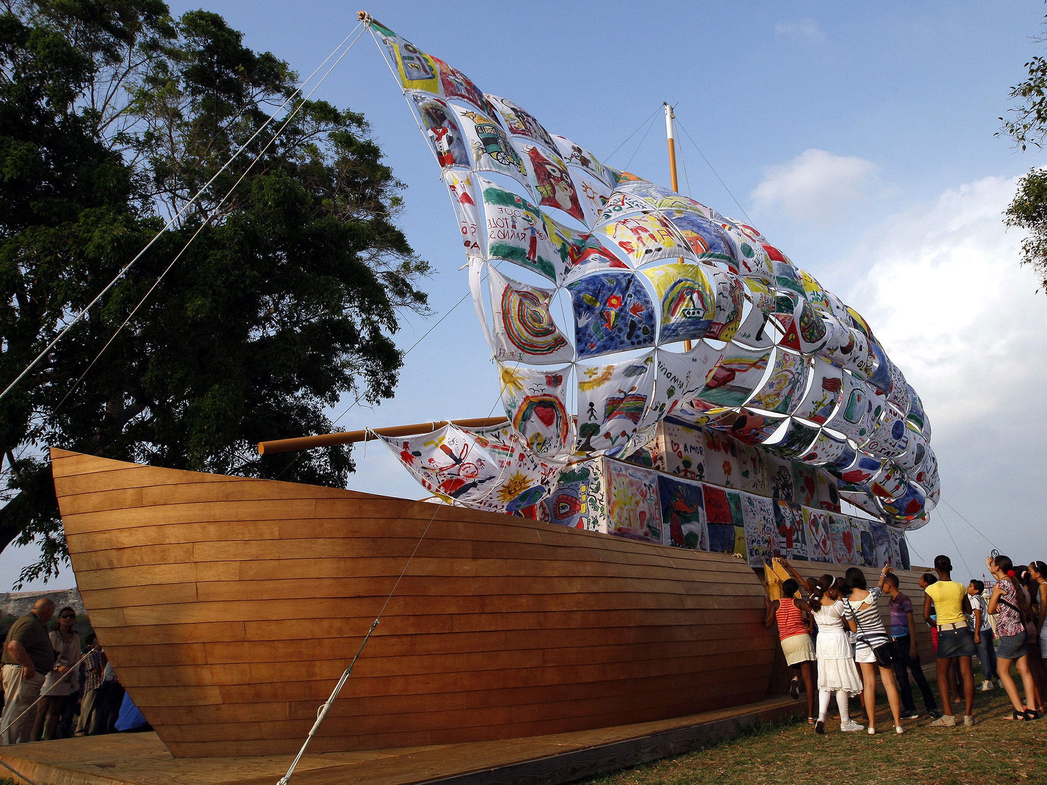 ‘The Ship of Tolerance’ by Russian artists Ilya and Emilia Kabakov was shown at the 11th Biennial in Havana