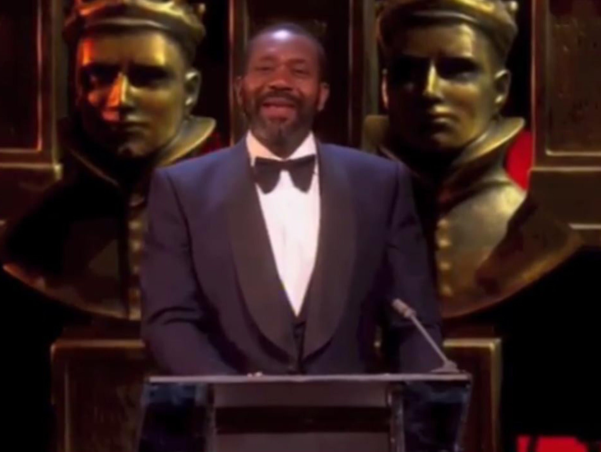 Lenny Henry presents the 2015 Olivier Awards