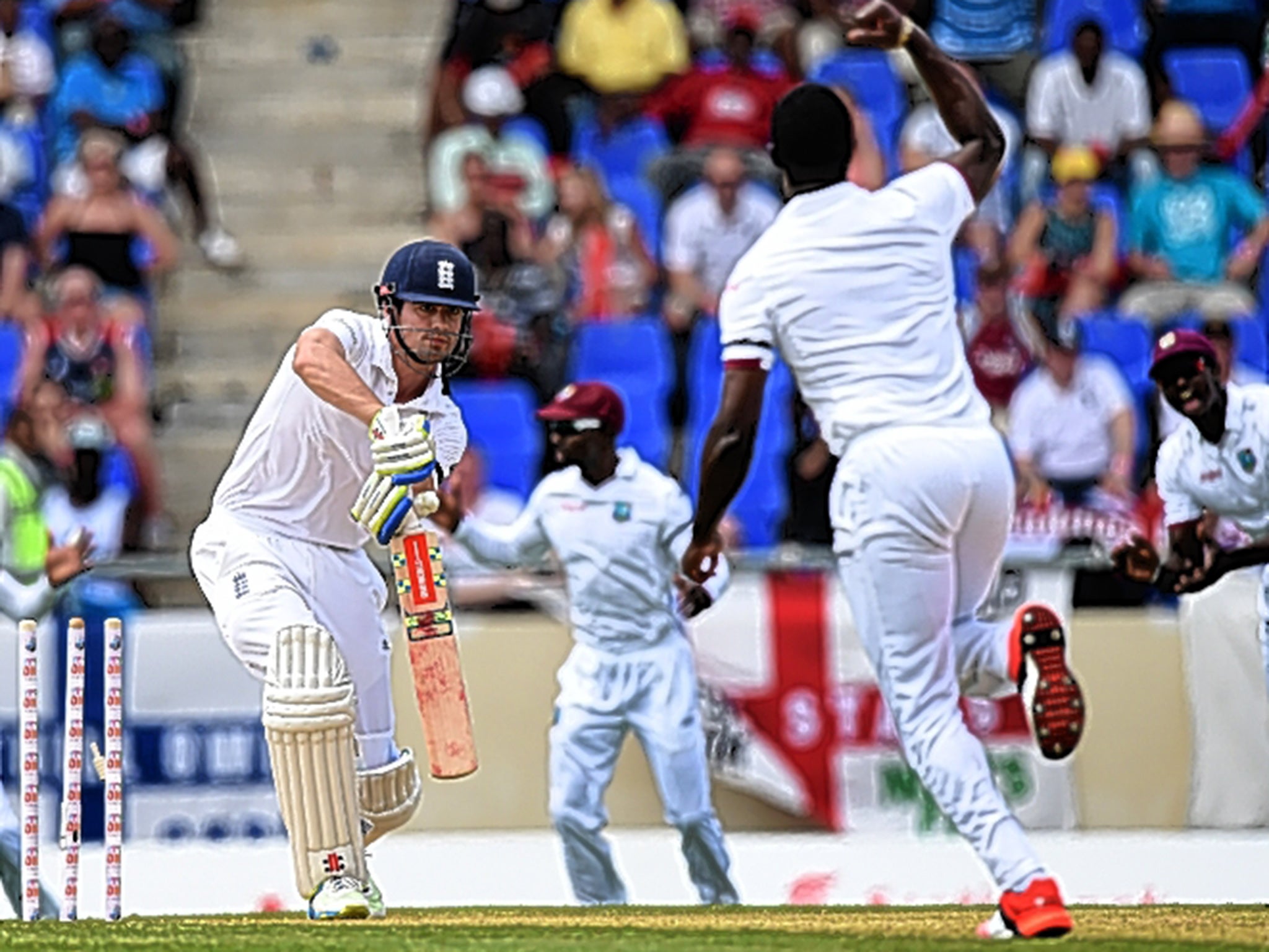 Alastair Cook was out for a disappointing 11