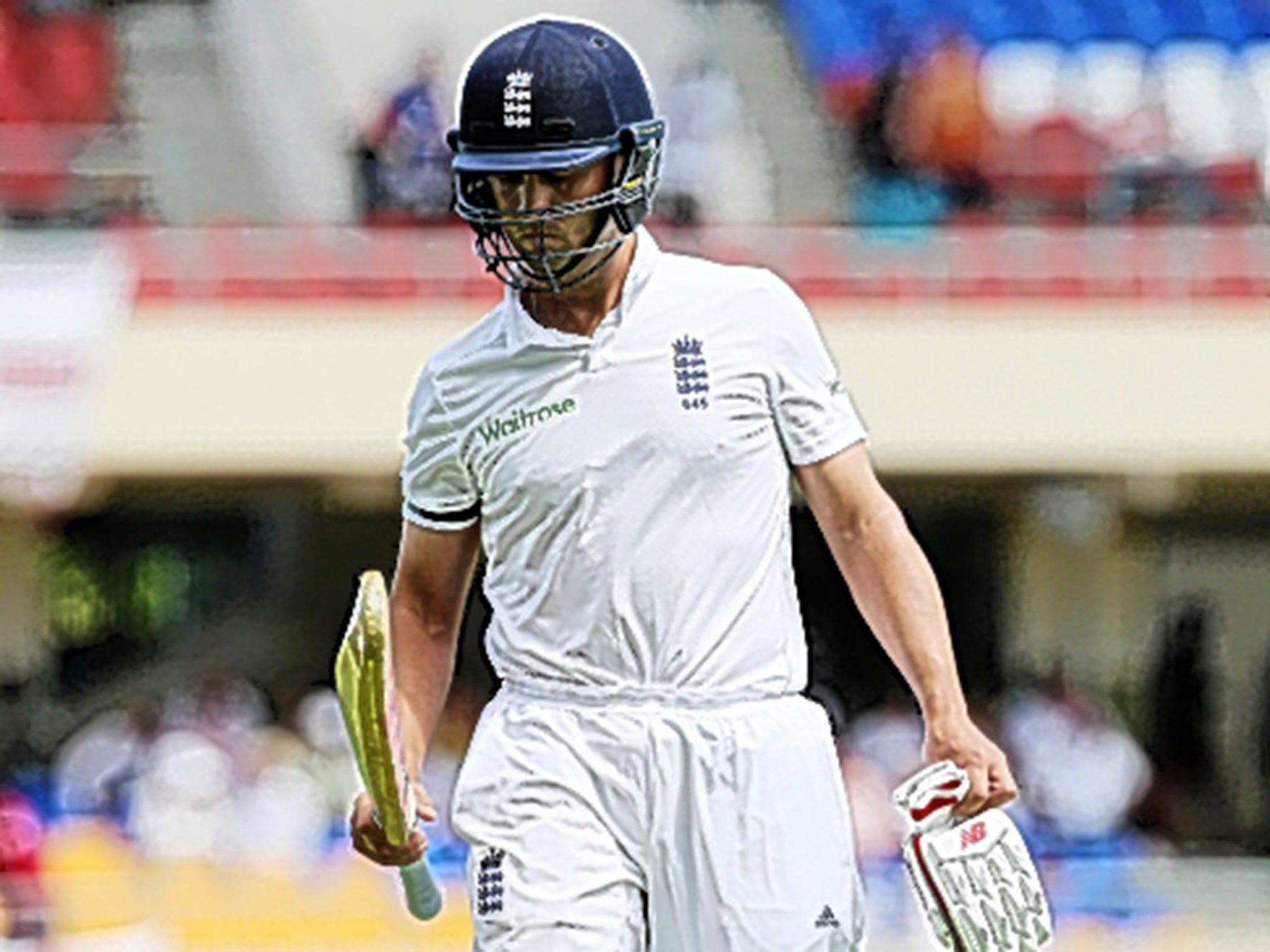 Jonathan Trott was out for a duck in his first Test since November 2013