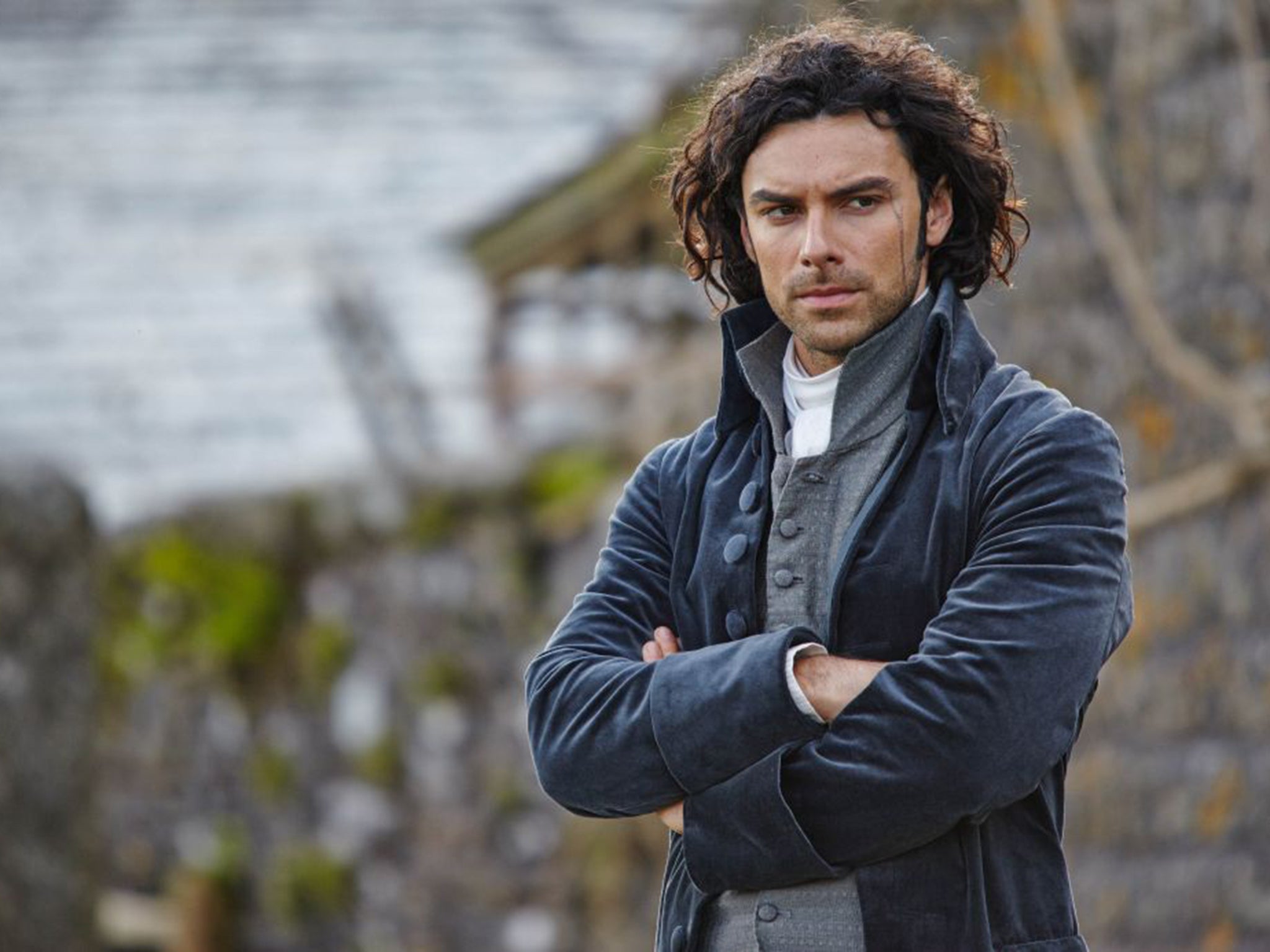 Aidan Turner as Ross Poldark in the BBC series