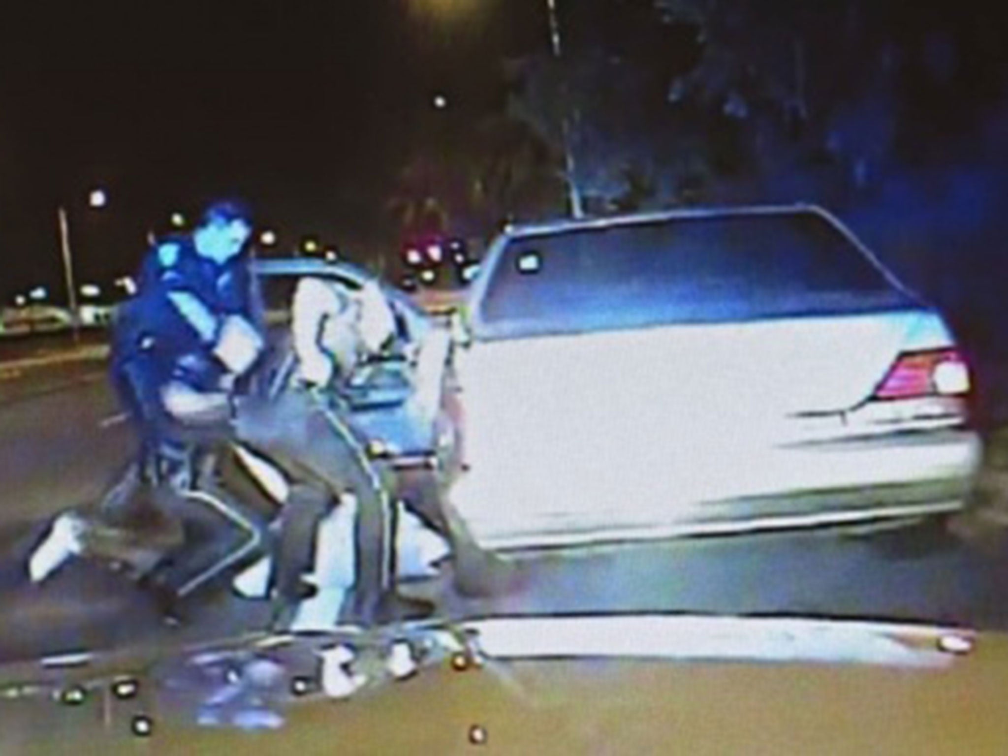 The incident that saw Wilson pulled over by police last August