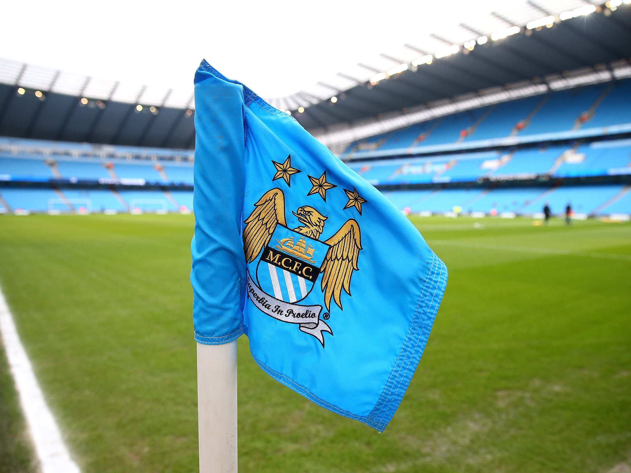 A view of Manchester City's Etihad Stadium