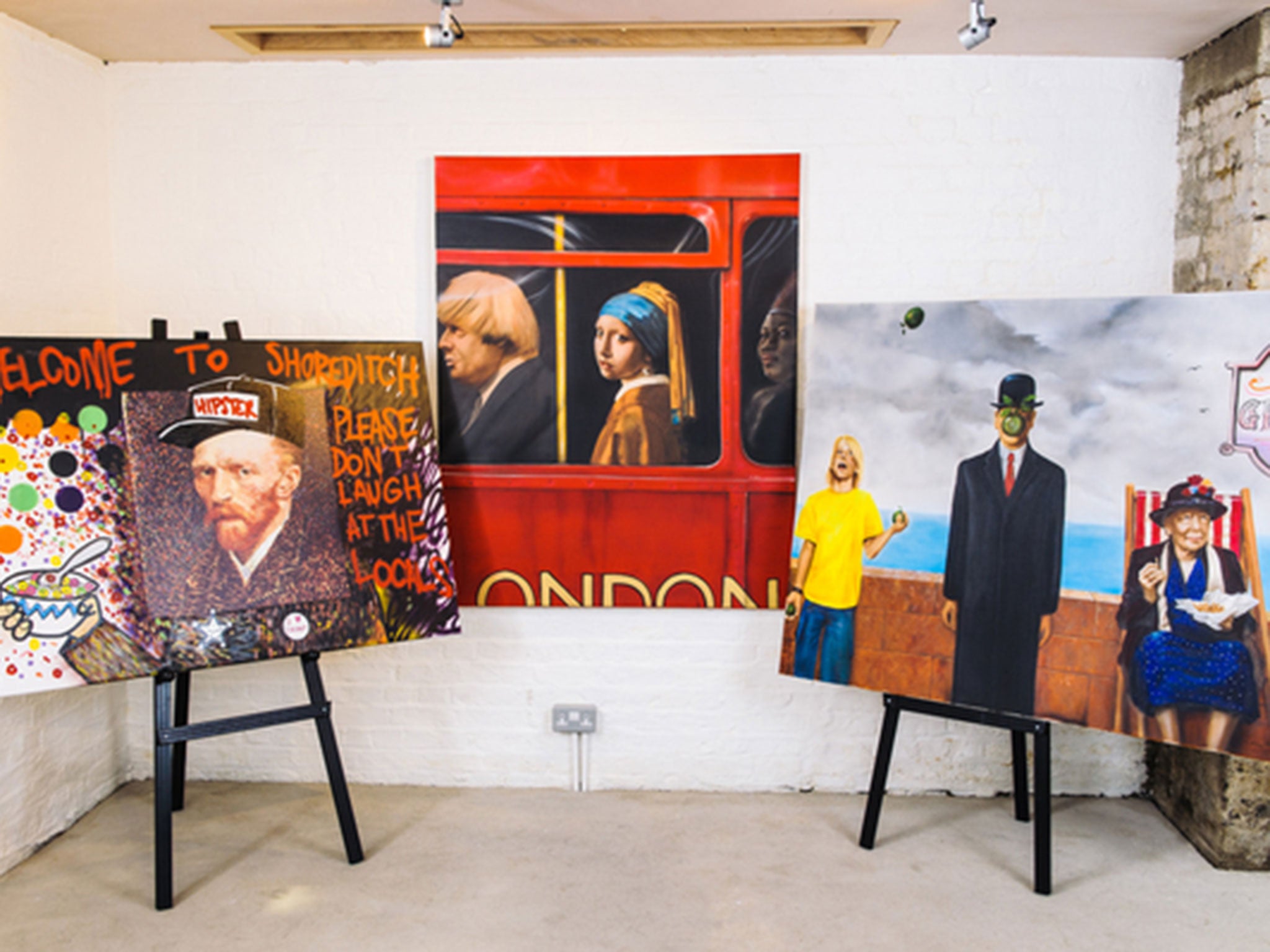 'The Edge of the Canvas' exhibition at Pure Evil Gallery in London