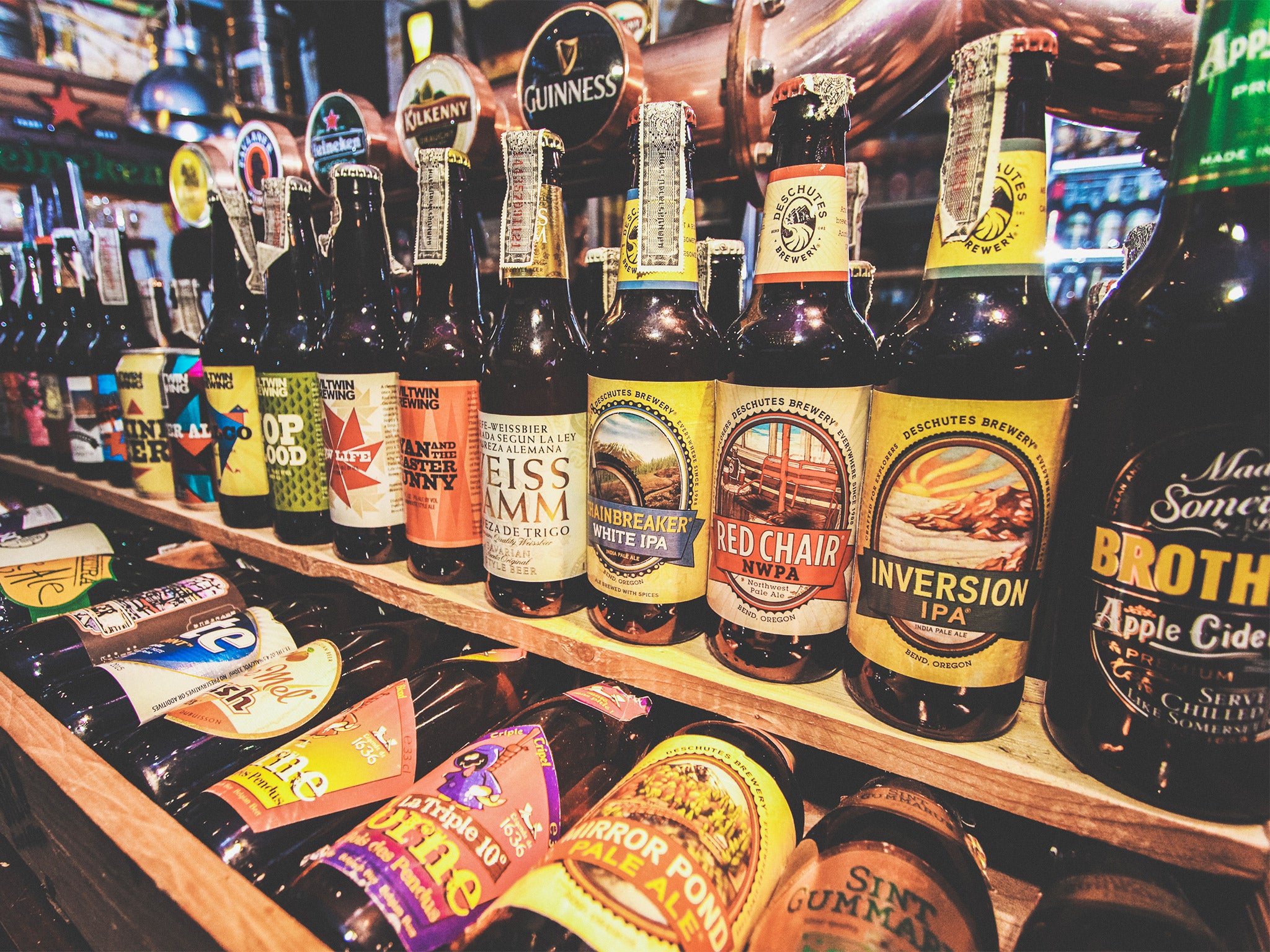 Brew Beers and Ciders' craft beer selection