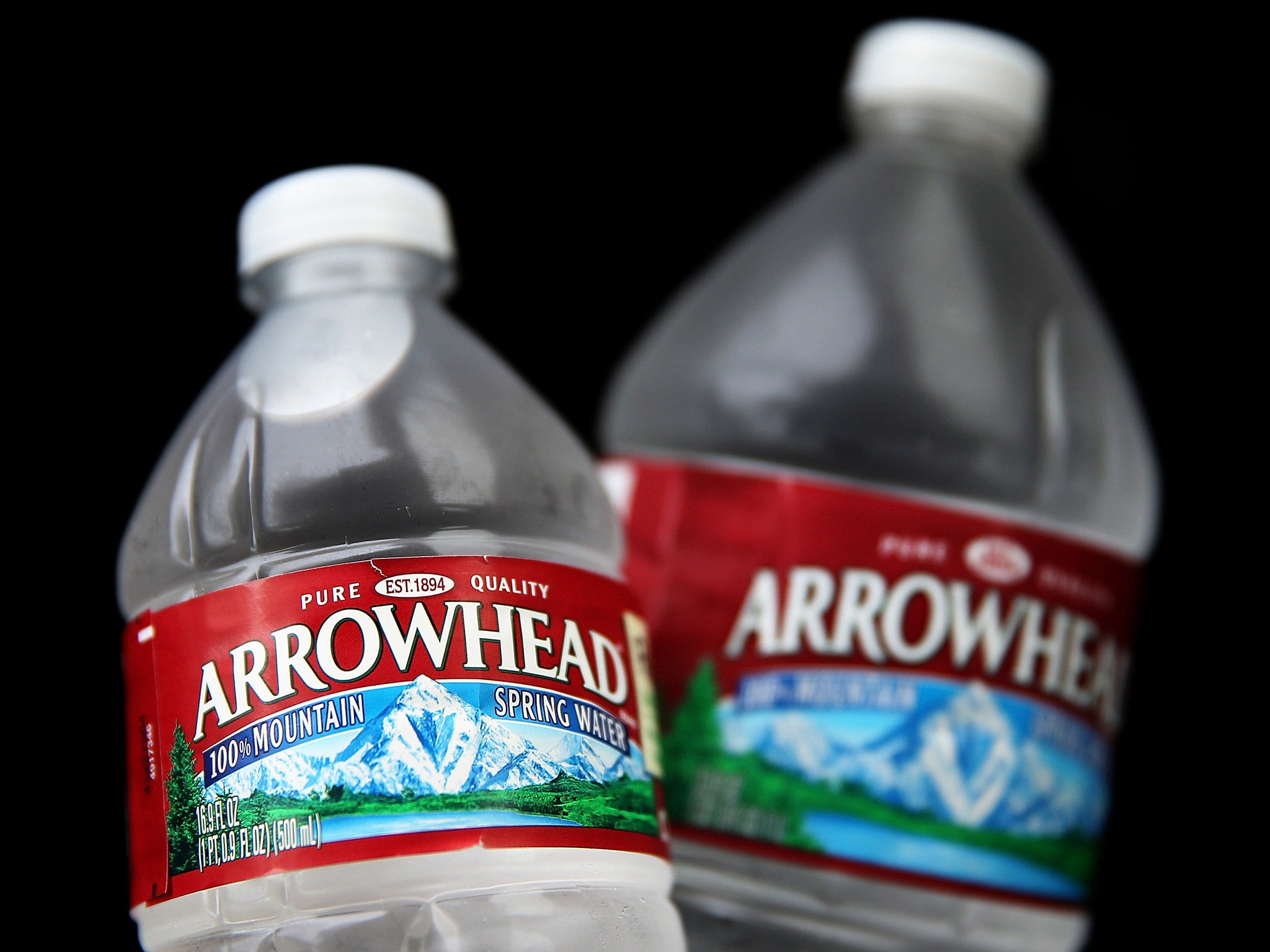 Arrowhead Mountain Spring Water. Nestle is the largest producer of bottled water in the US