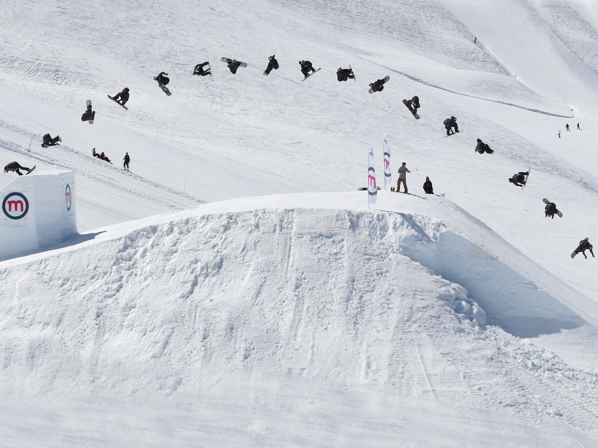 Billy Morgan completing the quadruple cork (Red Bull Images)