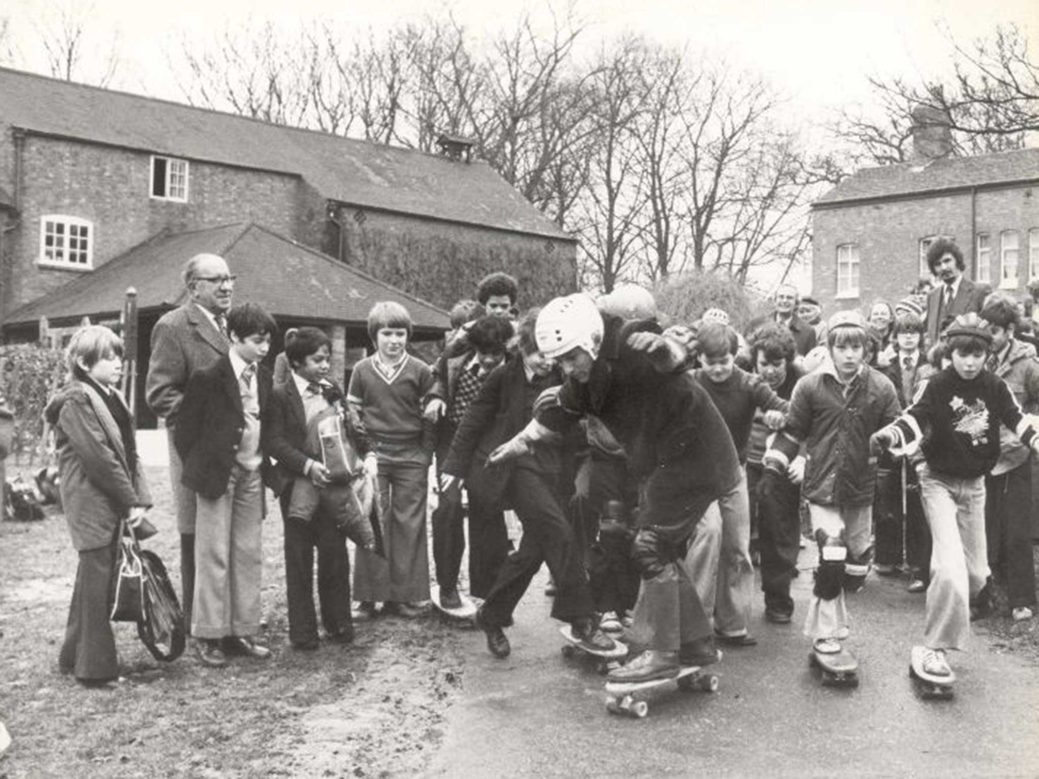 Lord Janner opens a skateboard park in Leicester in 1978 when he was MP