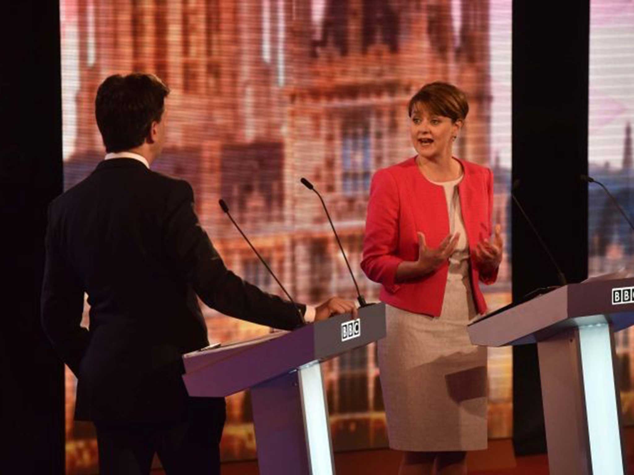 Plaid Cymru's Leanne Wood takes on Ed MIliband