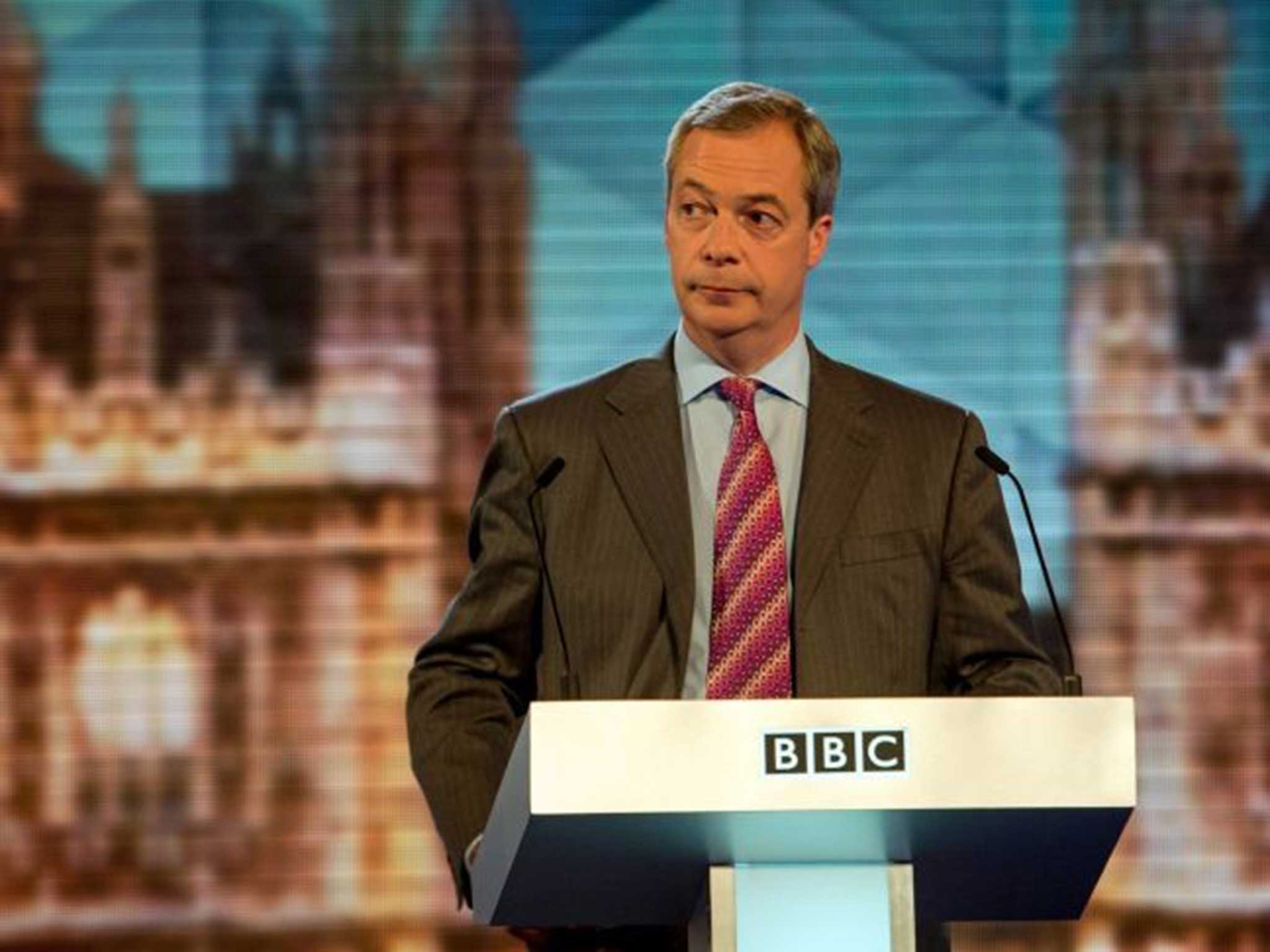 Mr Farage said he'd only join forces with Tories if they agree to a quick referendum