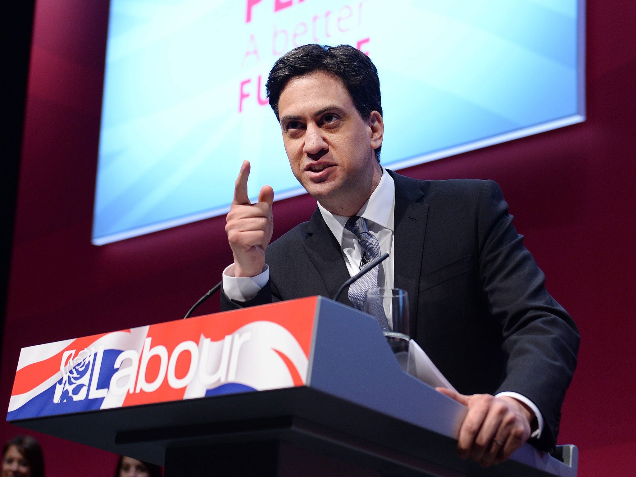 The Labour leader Ed Miliband