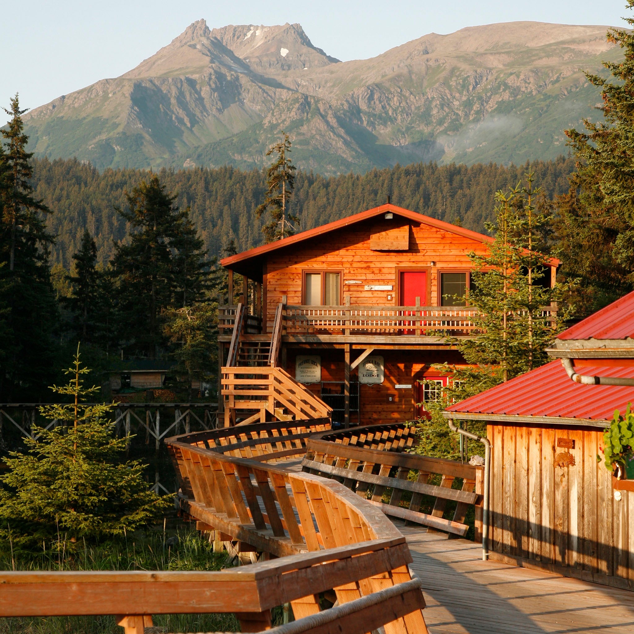 Views of Broken Knife Ridge, Tutka Bay Wilderness Lodge