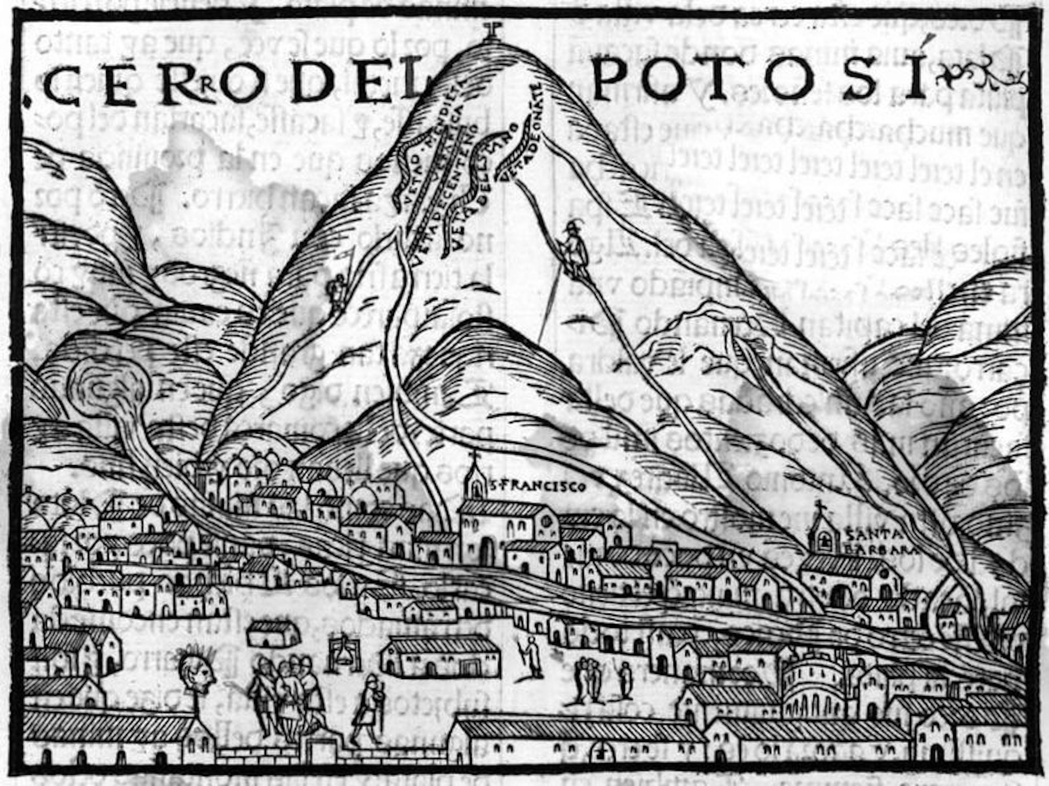 The exploitation of Potosi helped the development of the world's first global currency