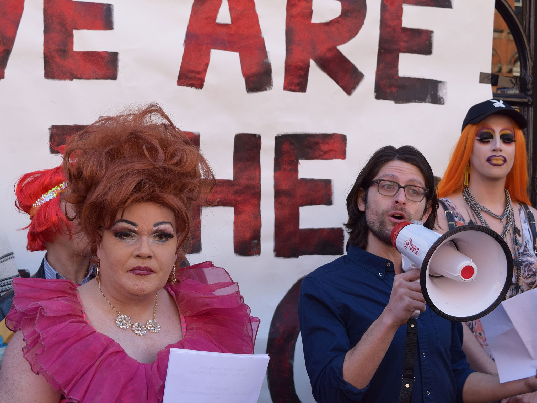 Cabaret critic Ben Walters, right, says the LGBT and drag scenes 'are the canary in the coalmine'