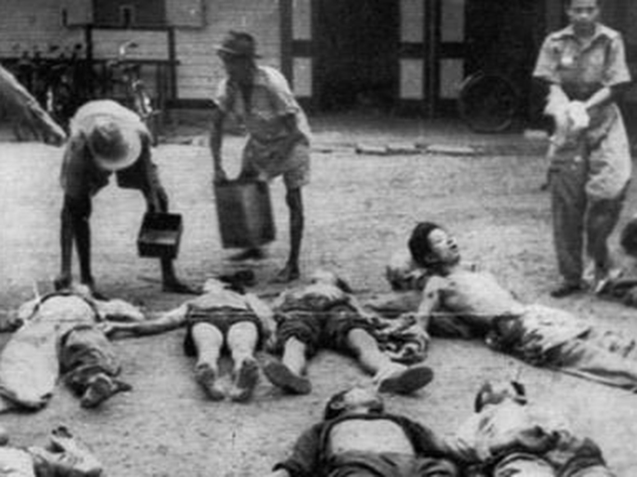 Civilians lie dead in Batang Kali, in 1948