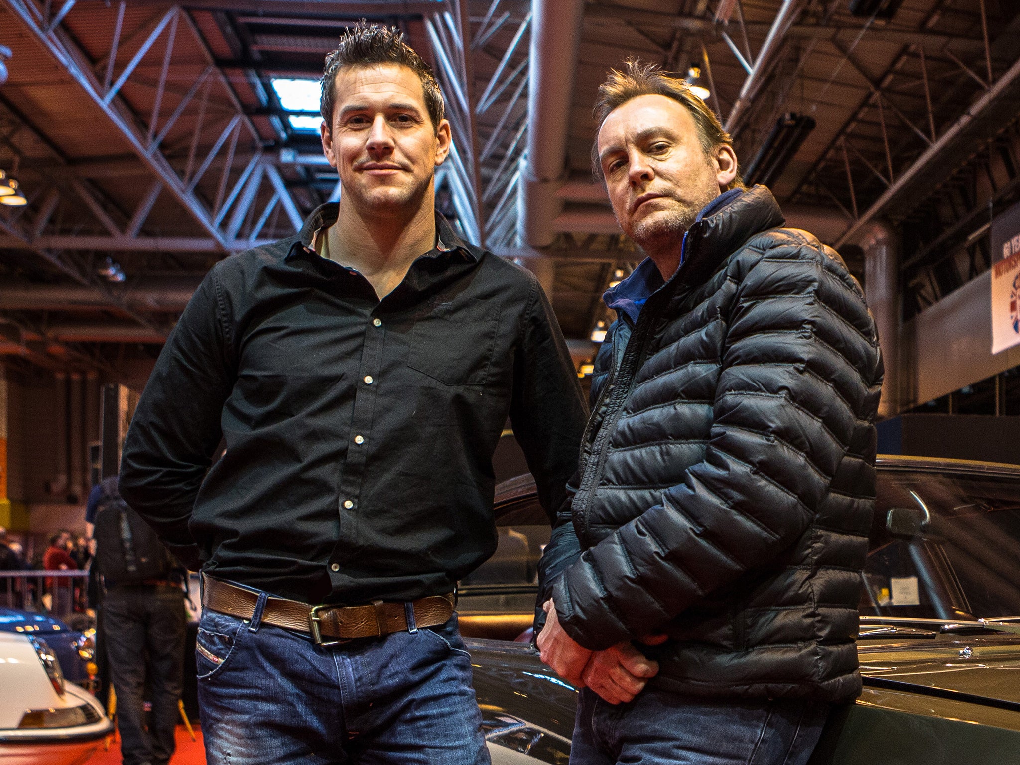 Ant Anstead and Phil Glenister, the presenters of 'For the Love of Cars'