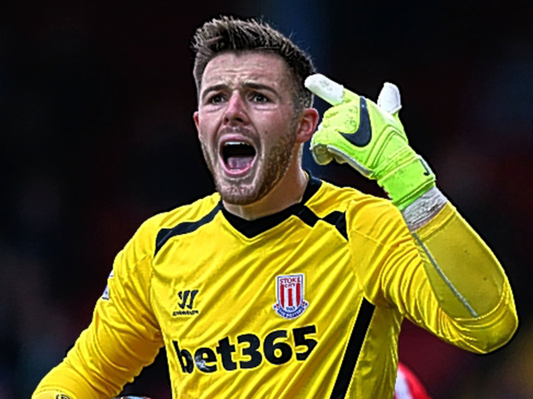 Jack Butland is England Under-21 captain, but understudy at Stoke to Bosnian Asmir Begovic