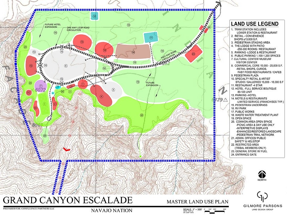 The Grand Canyon Escalade's land use plan