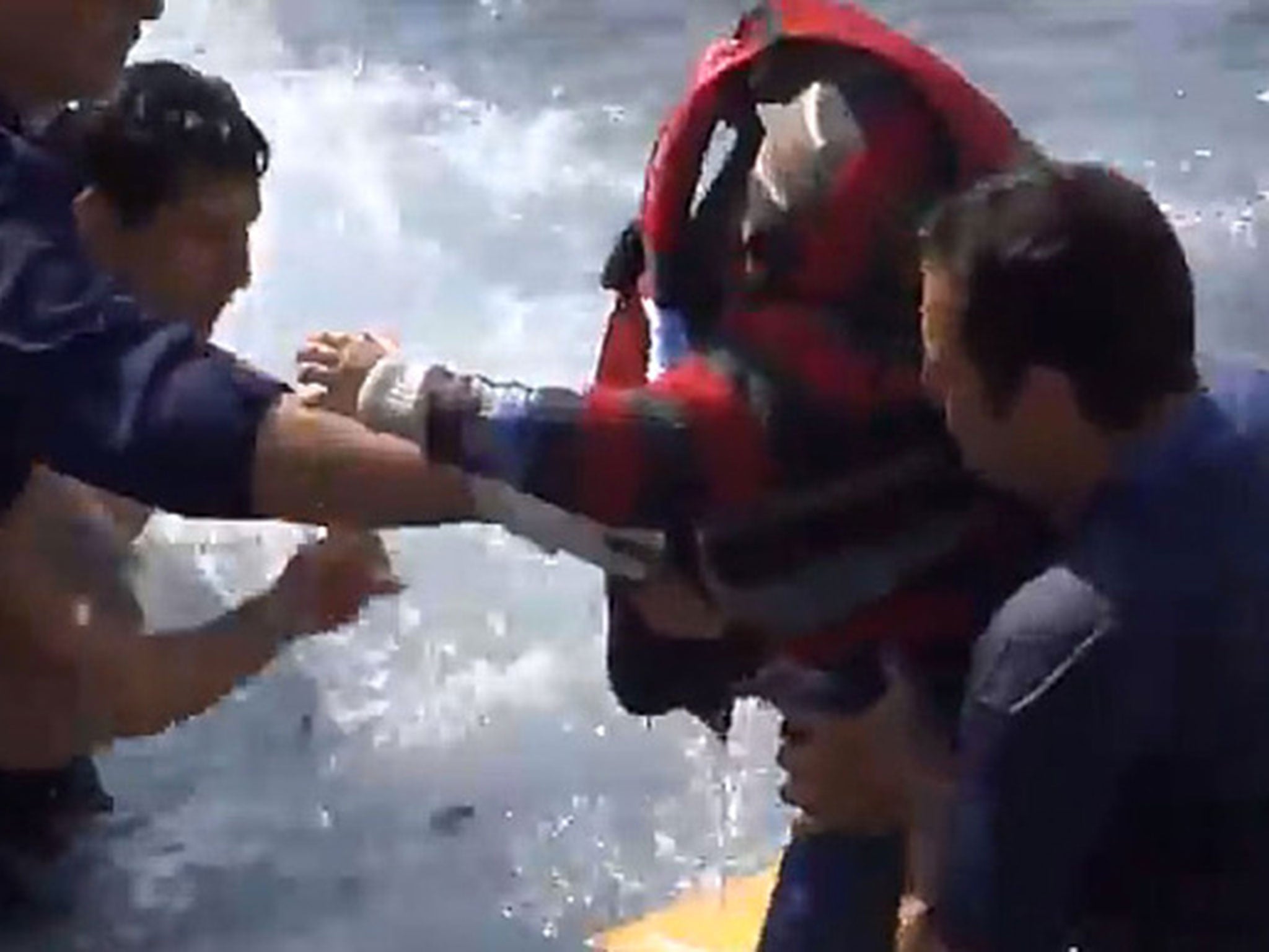 Young child rescued by Greek coast guards (Rodiaki)