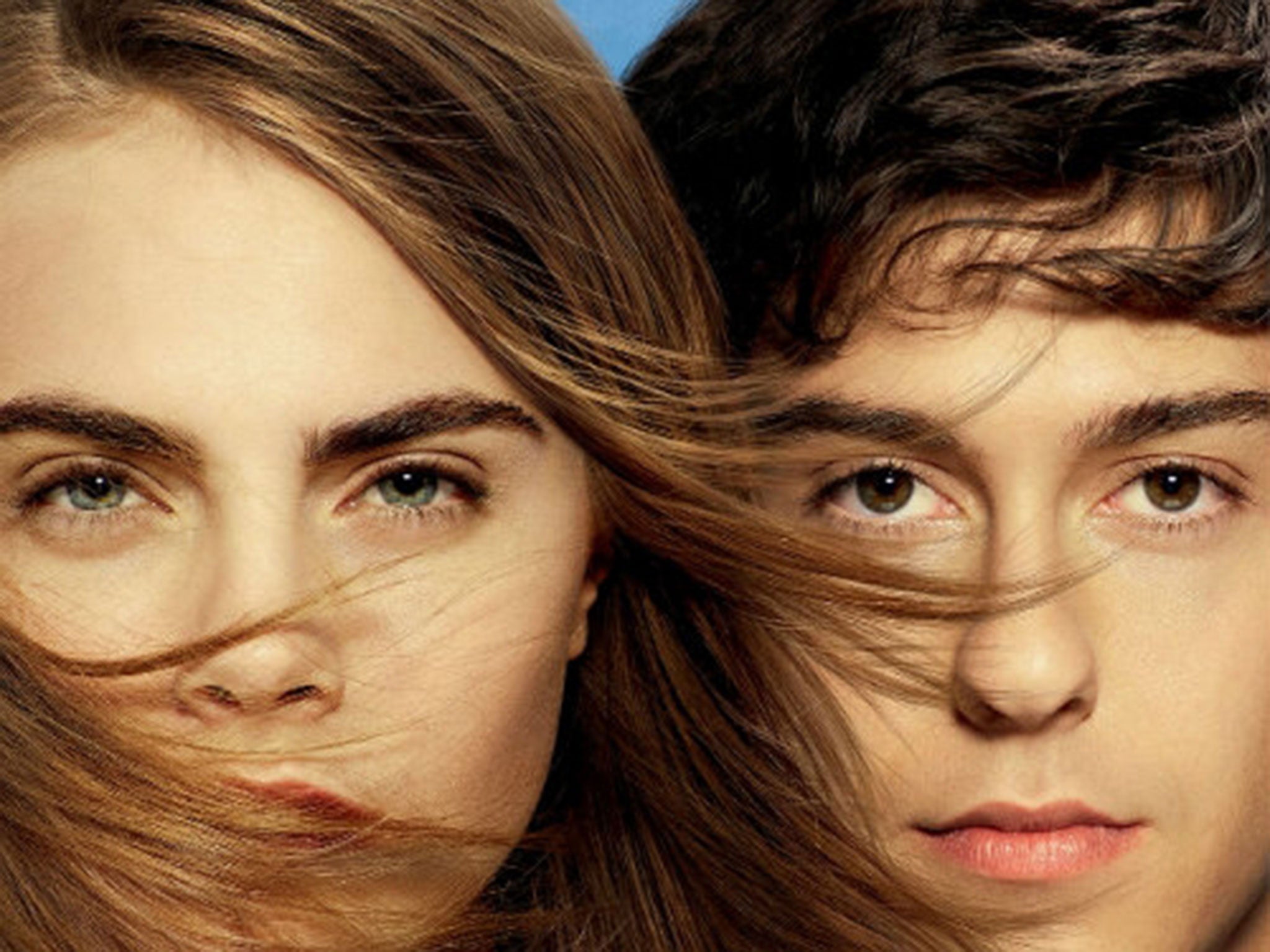 Cara Delevingne and Natt Wolff in Paper Towns