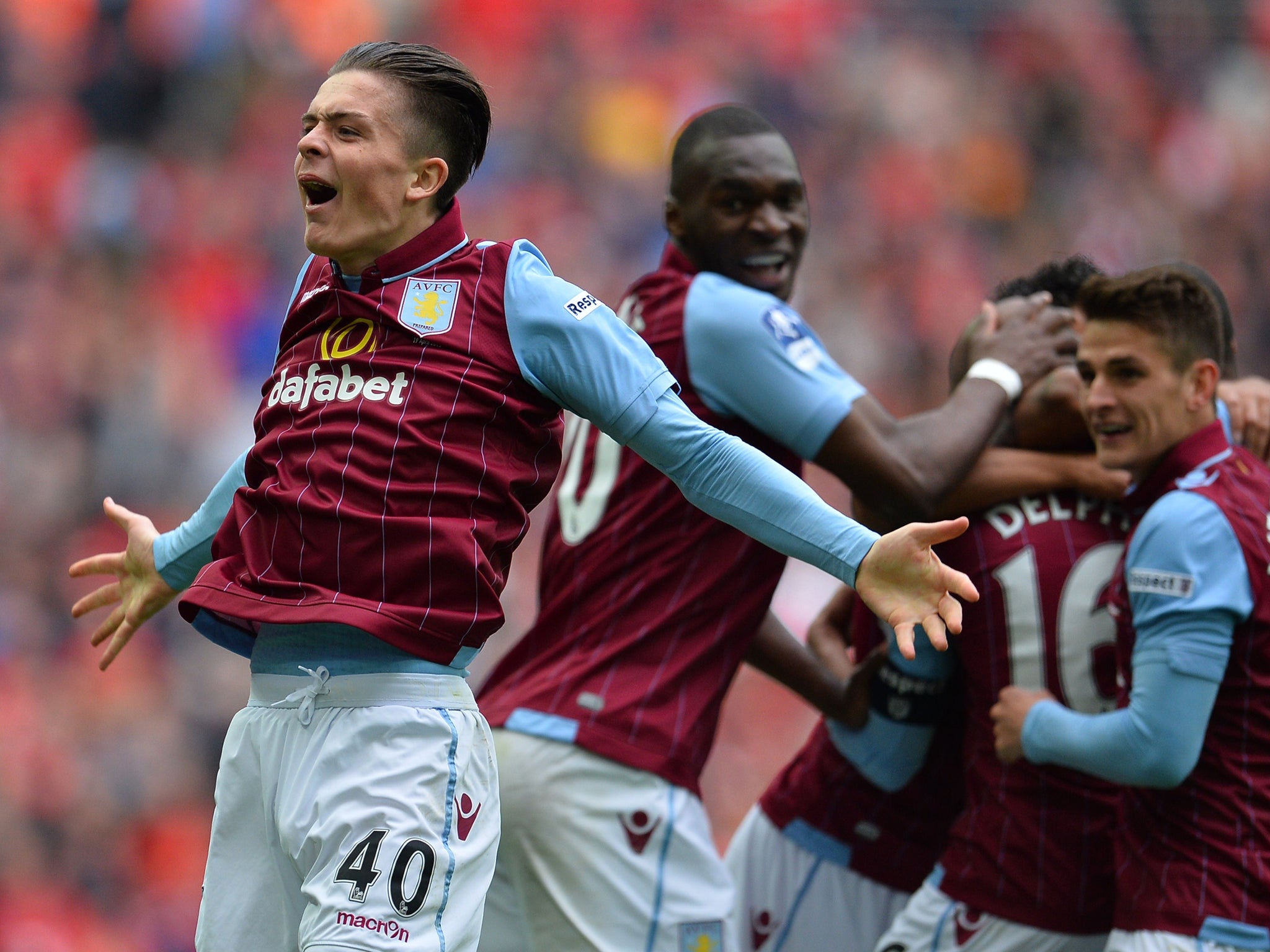 Jack Grealish in action at Wembley