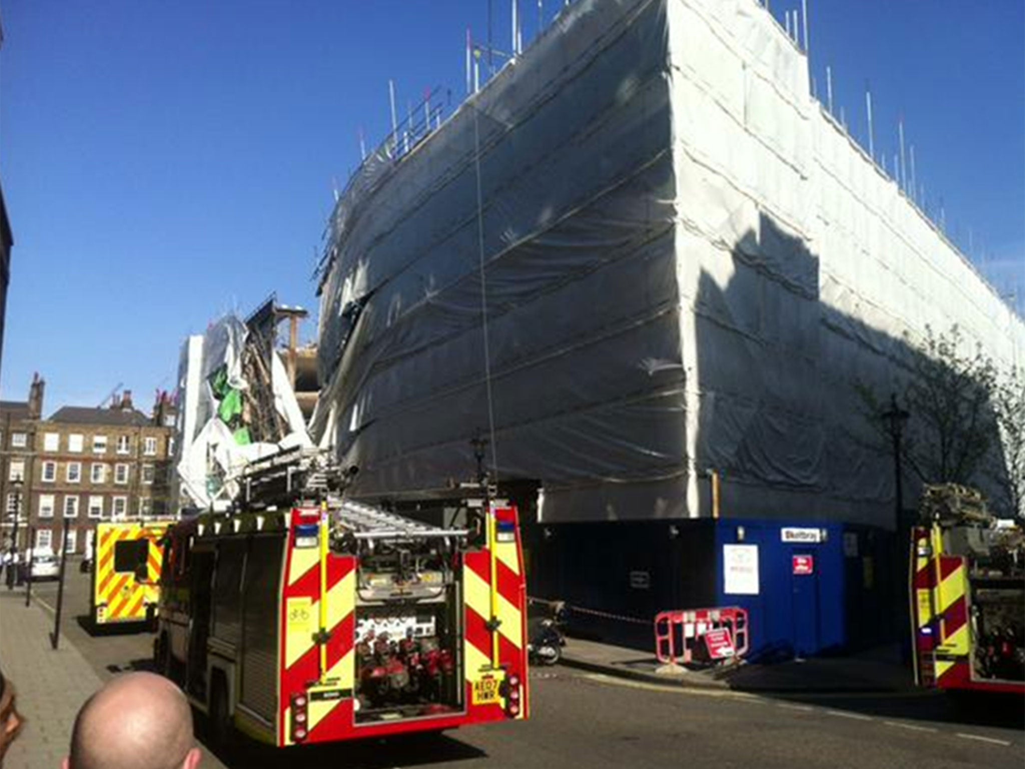 A building has collapsed in the Aldwych area of central London