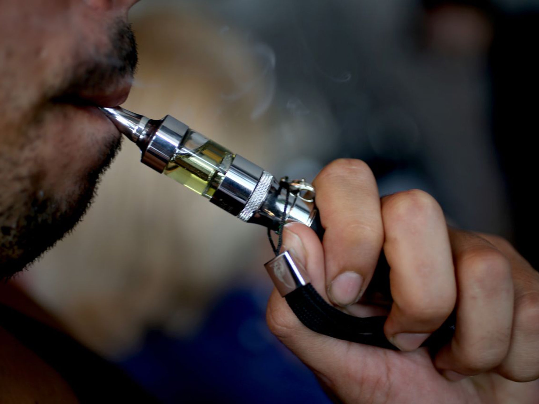 Regular users of refillable tank e-cigs were much more likely to quit smoking, the survey found (AFP/Getty)