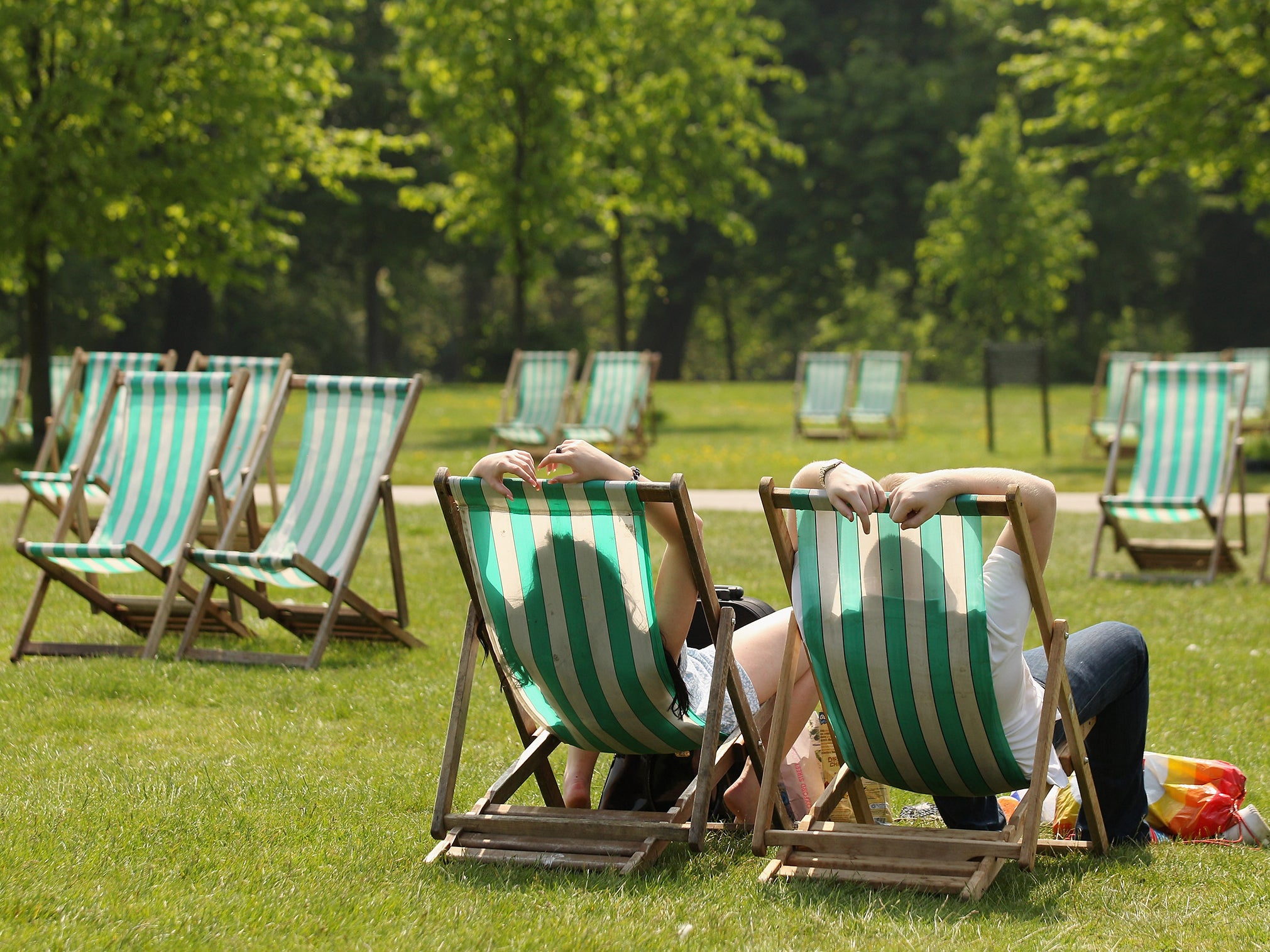 People are feeling the benefit from the spring blossom and warm weather