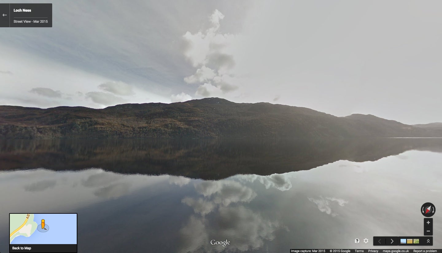 As well as helping the search for the monster hiding beneath the water, Google's pictures show off some of the most astounding landscapes that are above it